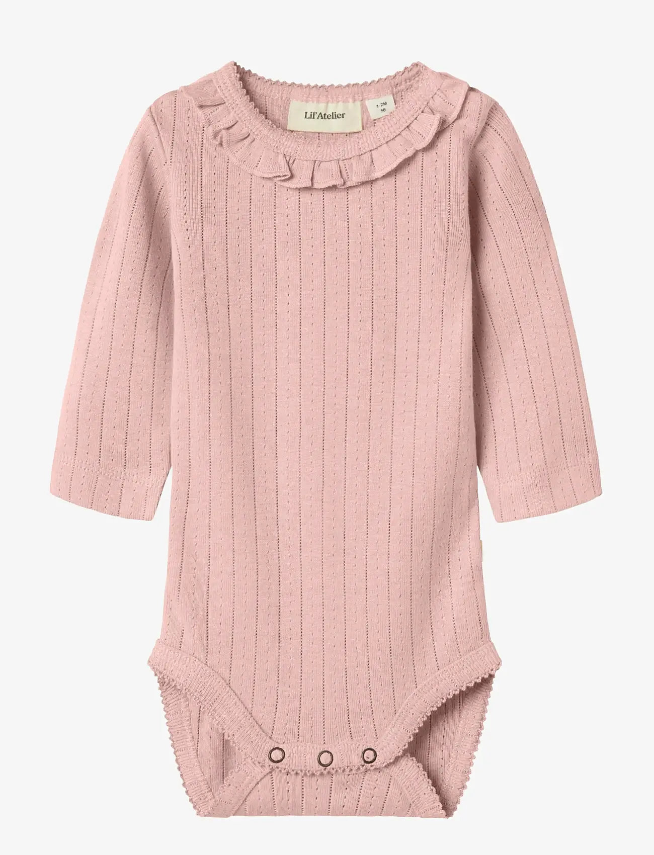 Lil'Atelier - NBFRACHEL NIS LS SLIM BODY LIL NOOS - langärmelige bodys - misty rose - 1