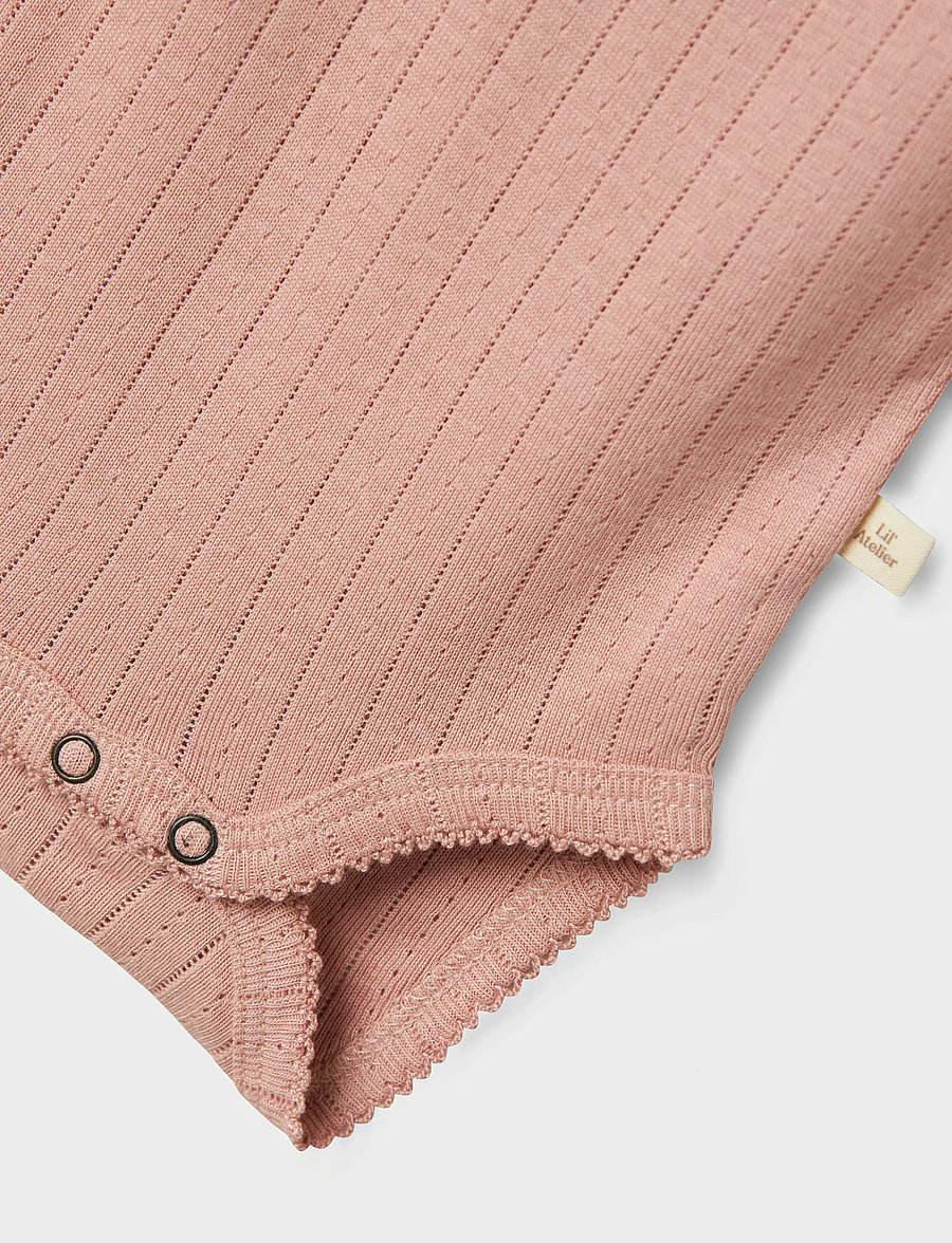 Lil'Atelier - NBFRACHEL NIS LS SLIM BODY LIL NOOS - pikkade varrukatega bodid - misty rose - 3