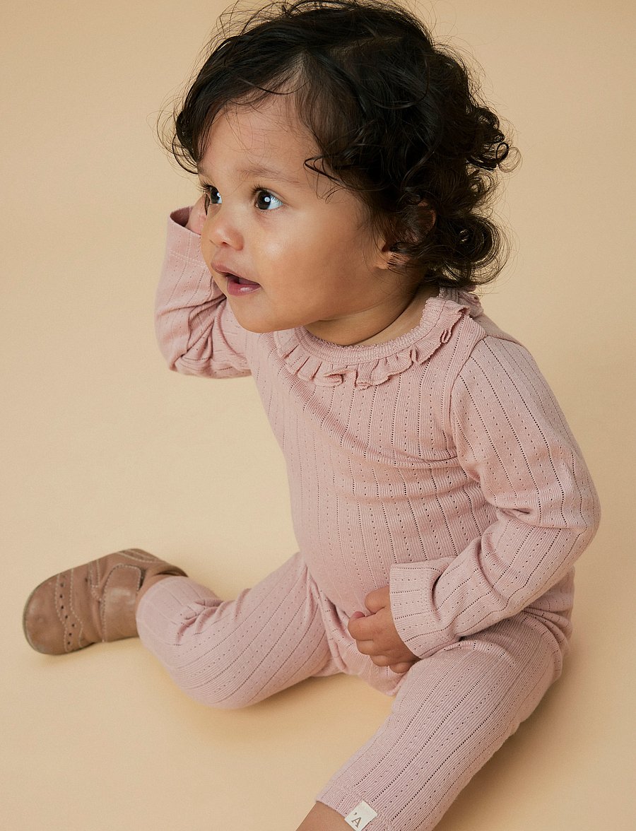 Lil'Atelier - NBFRACHEL NIS LS SLIM BODY LIL NOOS - pikkade varrukatega bodid - misty rose - 4