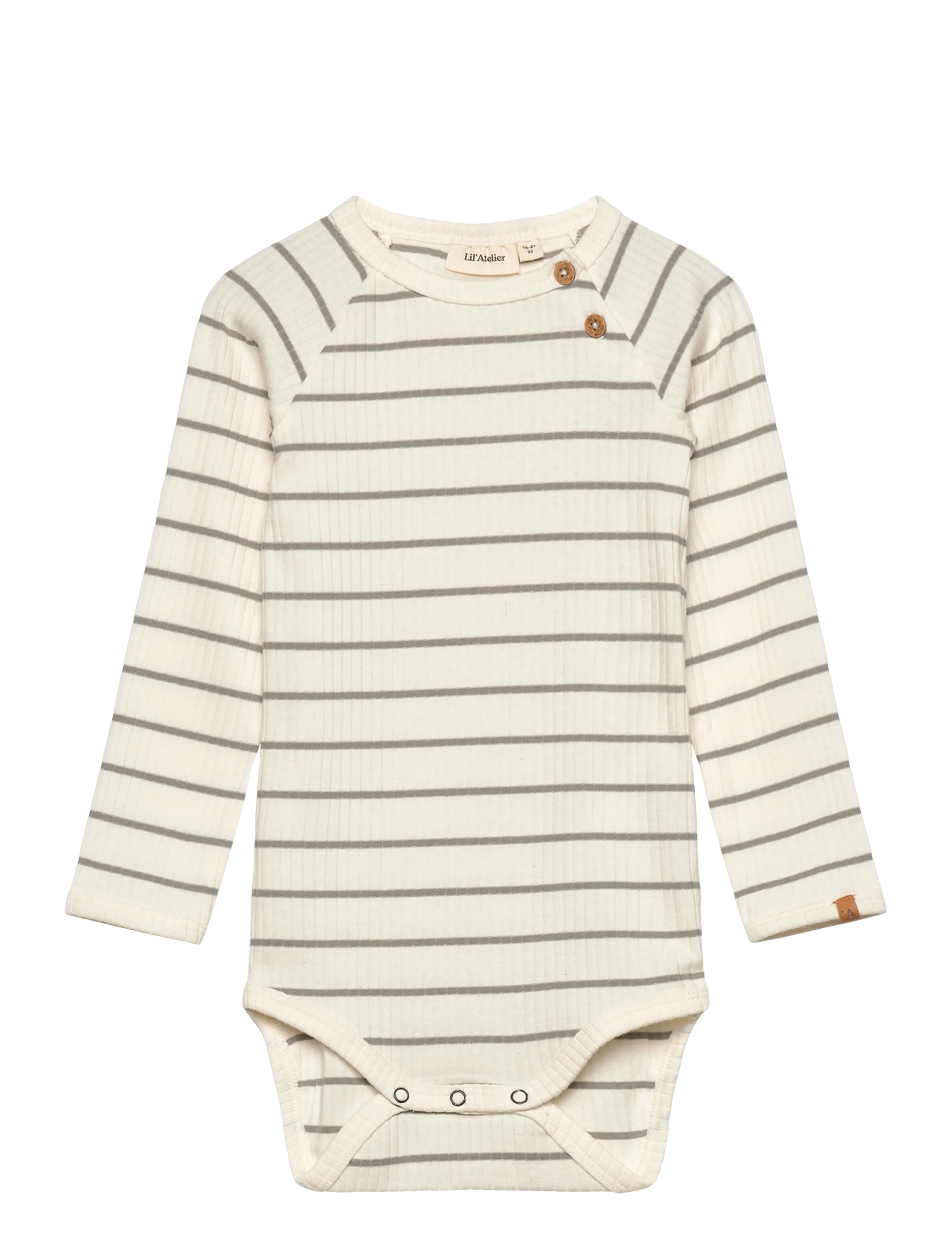 Lil'Atelier NBMKAIL LS SLIM BODY LIL NOOS - Pikkade varrukatega bodid - COCONUT MILK / cream