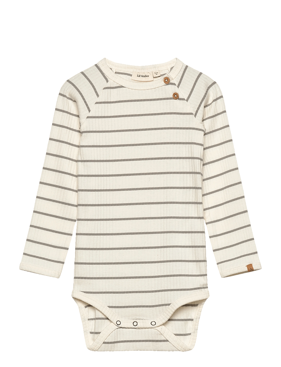 Lil'Atelier - NBMKAIL LS SLIM BODY LIL NOOS - langärmelige bodys - coconut milk - 1