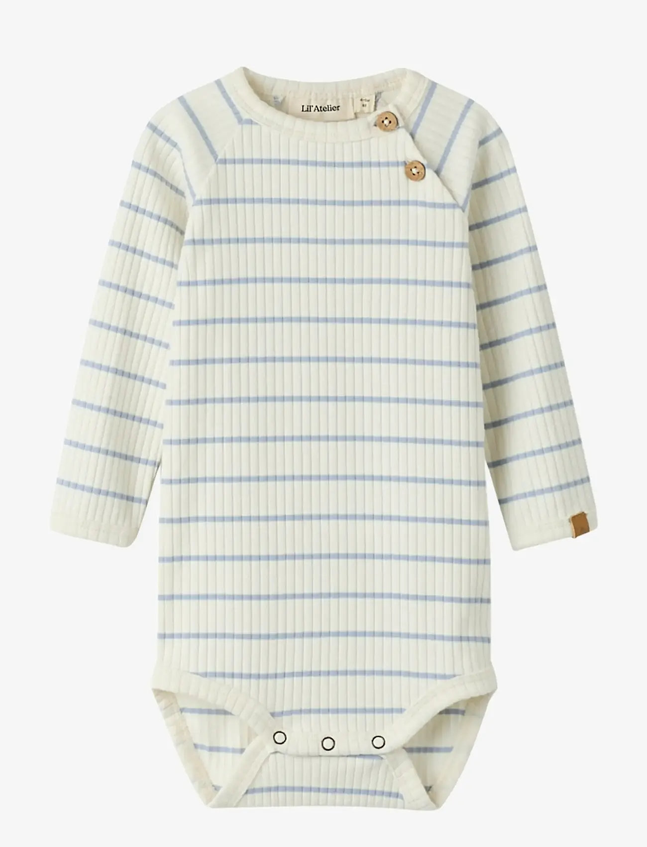 Lil'Atelier - NBMKAIL LS SLIM BODY LIL NOOS - långärmade bodies - coconut milk - 1