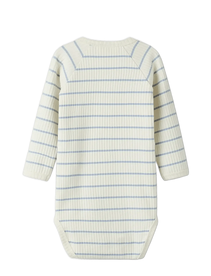 Lil'Atelier - NBMKAIL LS SLIM BODY LIL NOOS - langærmede bodyer - coconut milk - 2