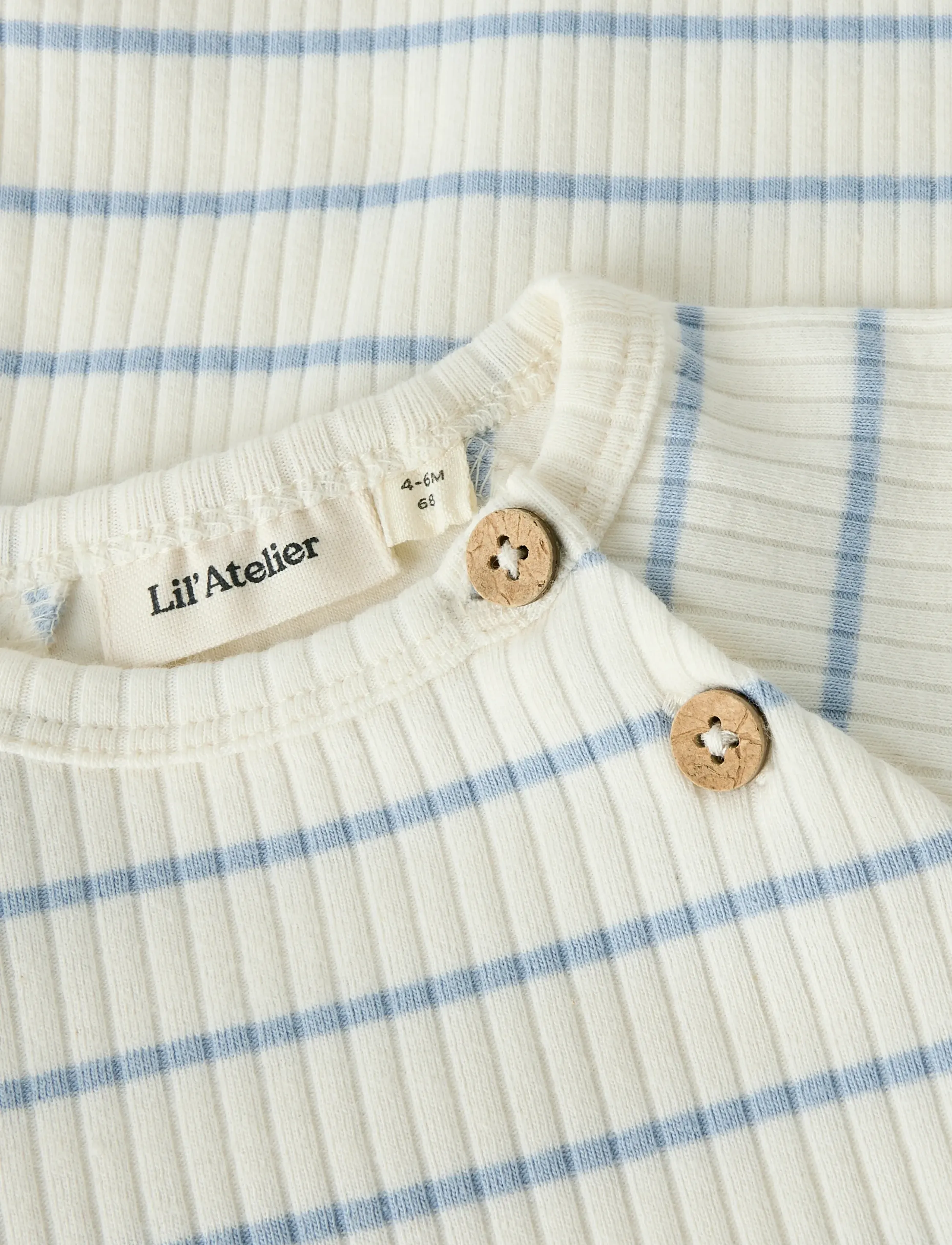 Lil'Atelier - NBMKAIL LS SLIM BODY LIL NOOS - rompers met lange mouwen - coconut milk - 3