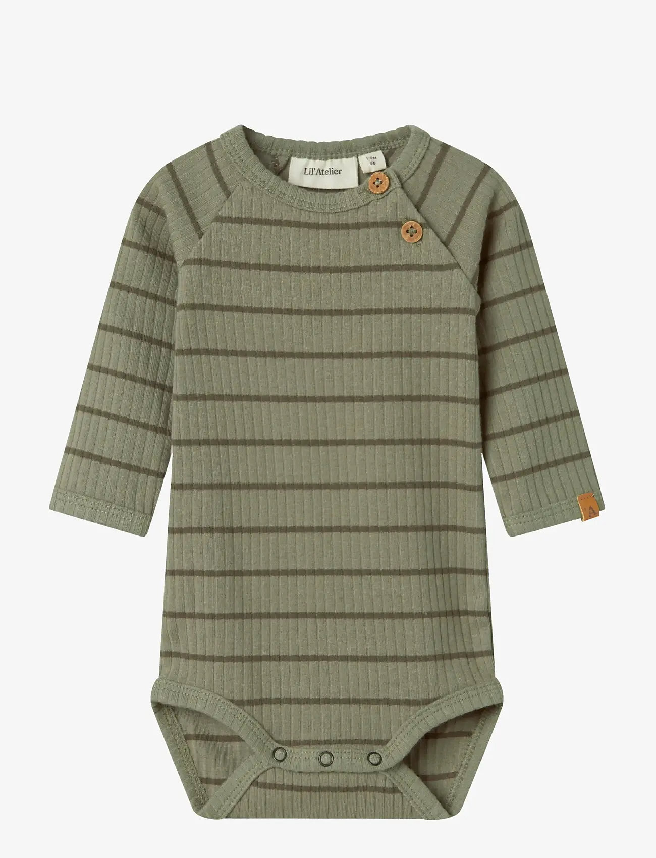 Lil'Atelier - NBMKAIL LS SLIM BODY LIL NOOS - langærmede bodyer - overland trek - 0