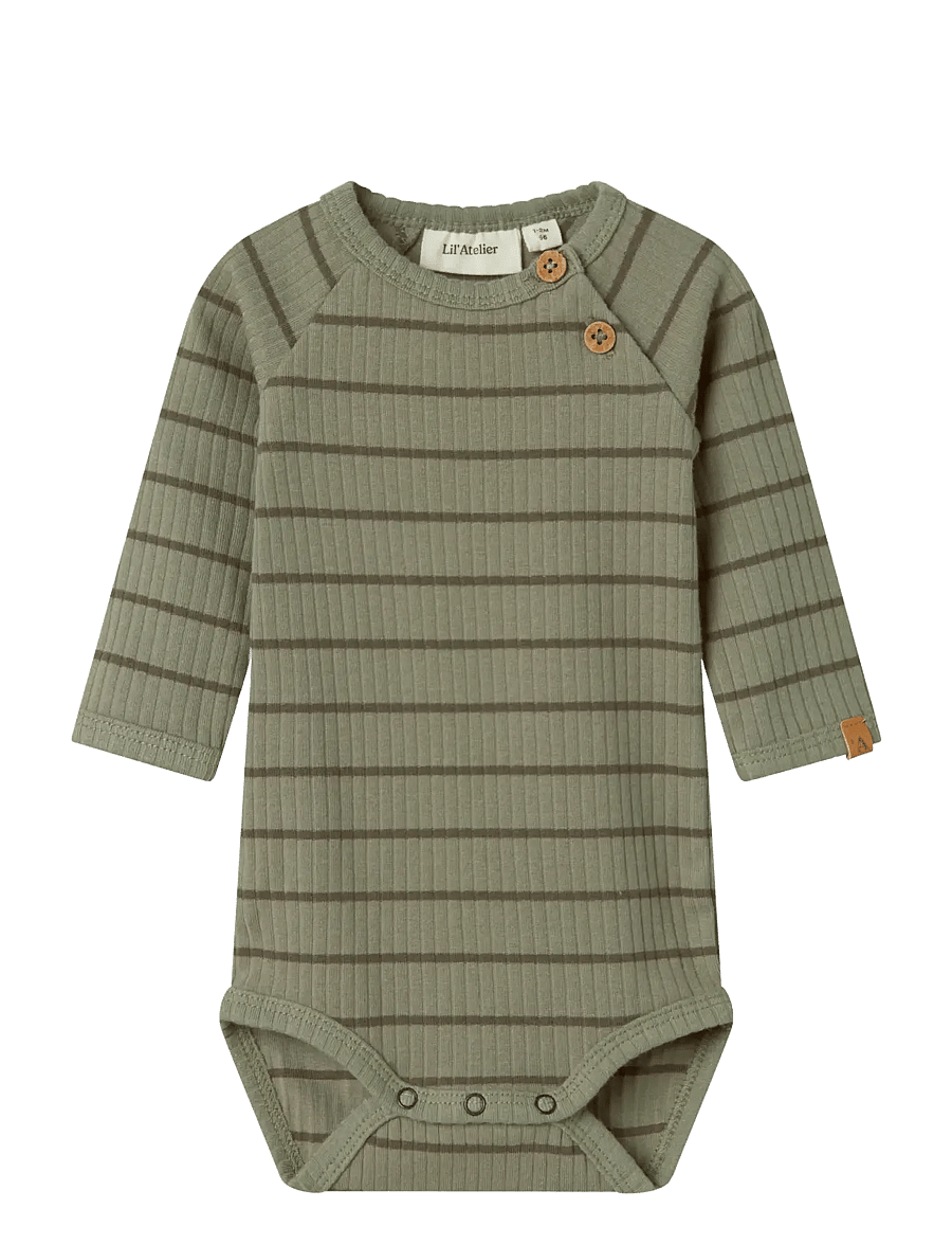 Lil'Atelier - NBMKAIL LS SLIM BODY LIL NOOS - langärmelige bodys - overland trek - 0