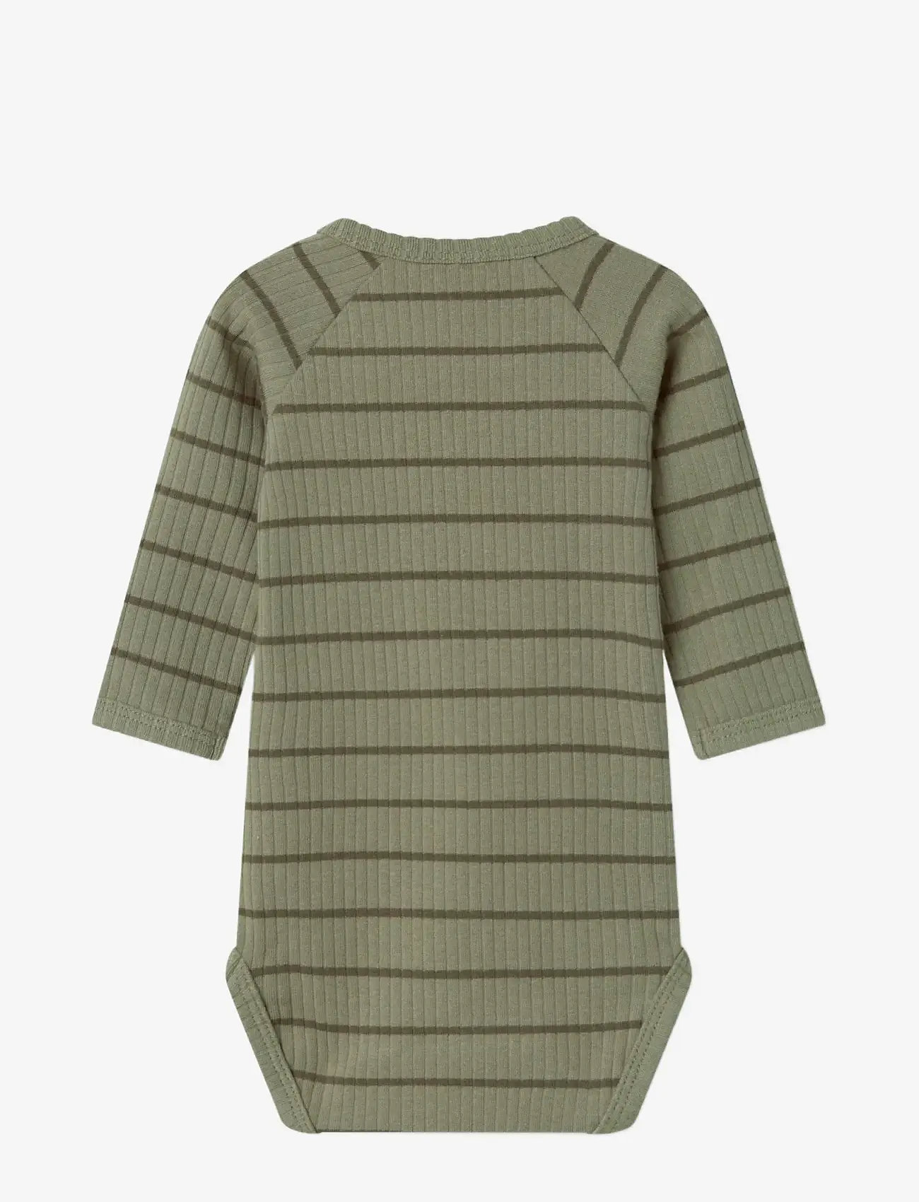 Lil'Atelier - NBMKAIL LS SLIM BODY LIL NOOS - langærmede bodyer - overland trek - 1