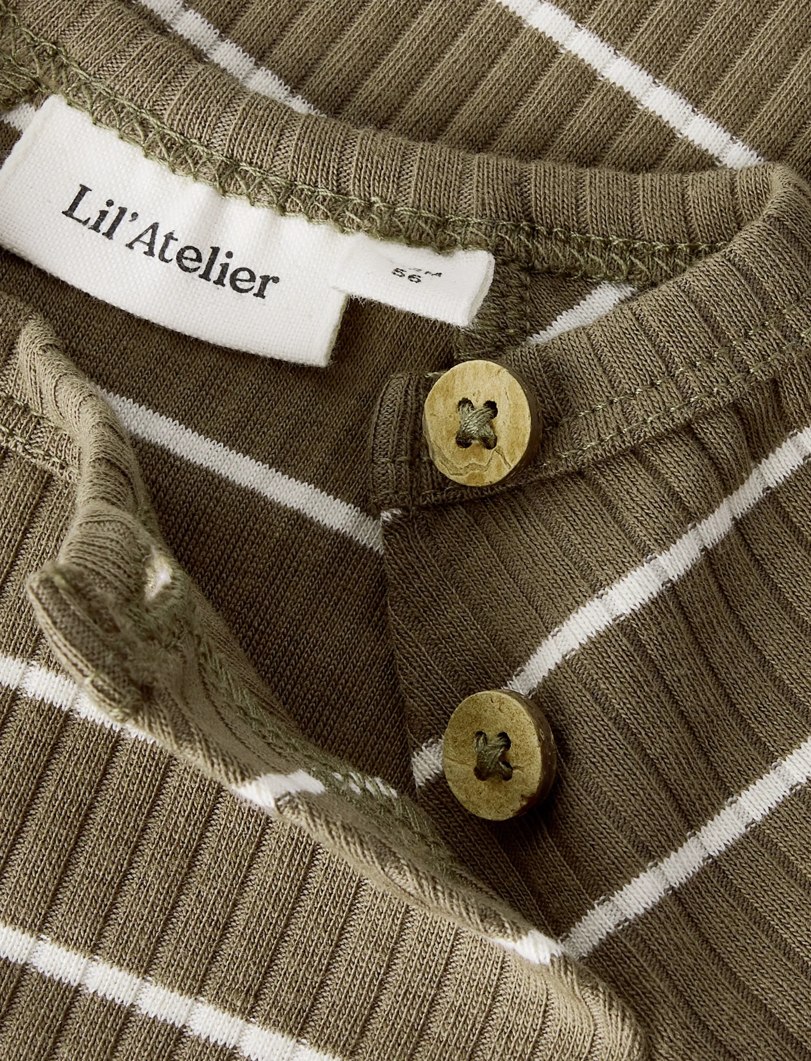 Lil'Atelier - NBMKAIL LS SLIM BODY LIL NOOS - langærmede bodyer - shitake - 2