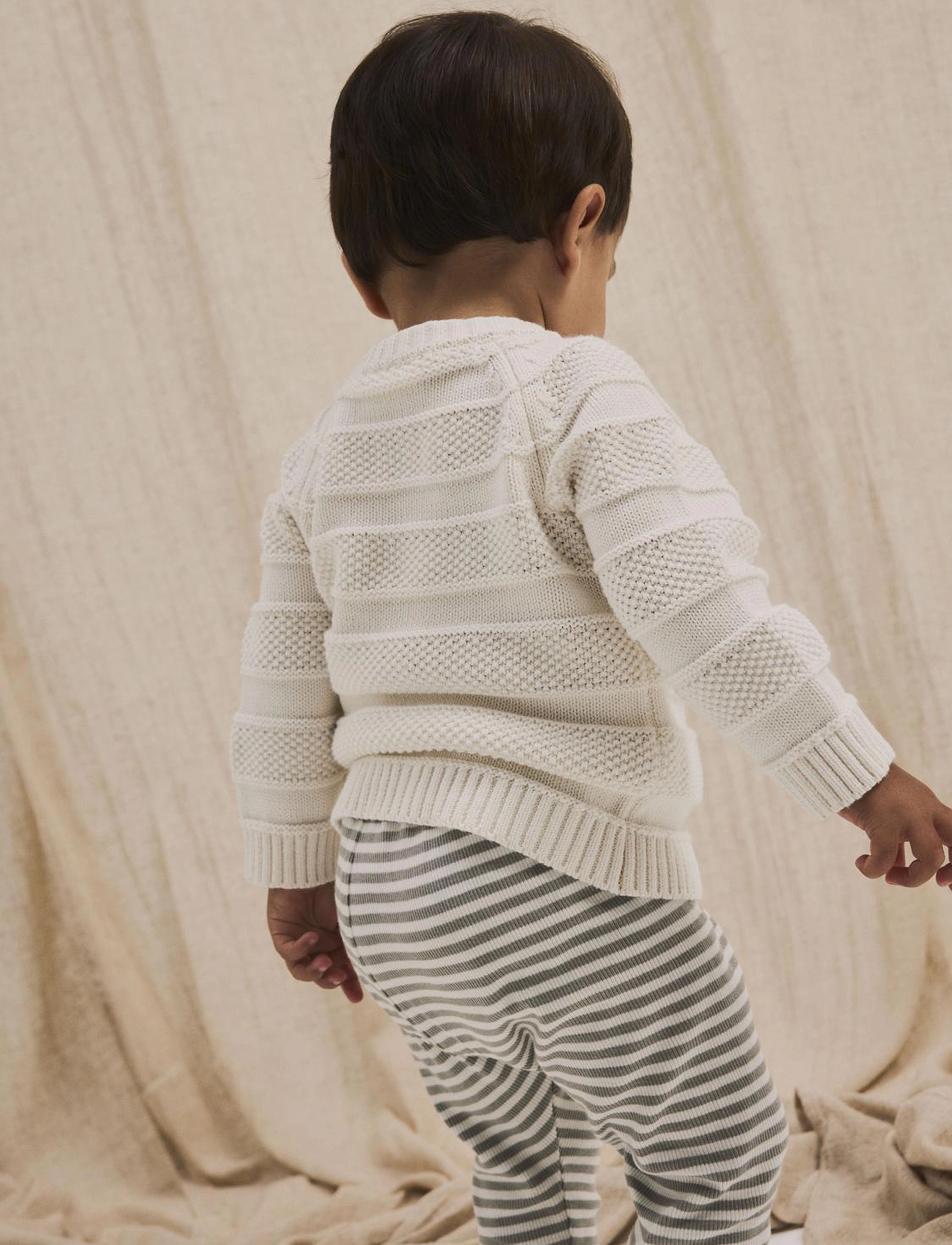 Lil'Atelier - NBMLARSON LS KNIT CARD LIL - coconut milk - 2