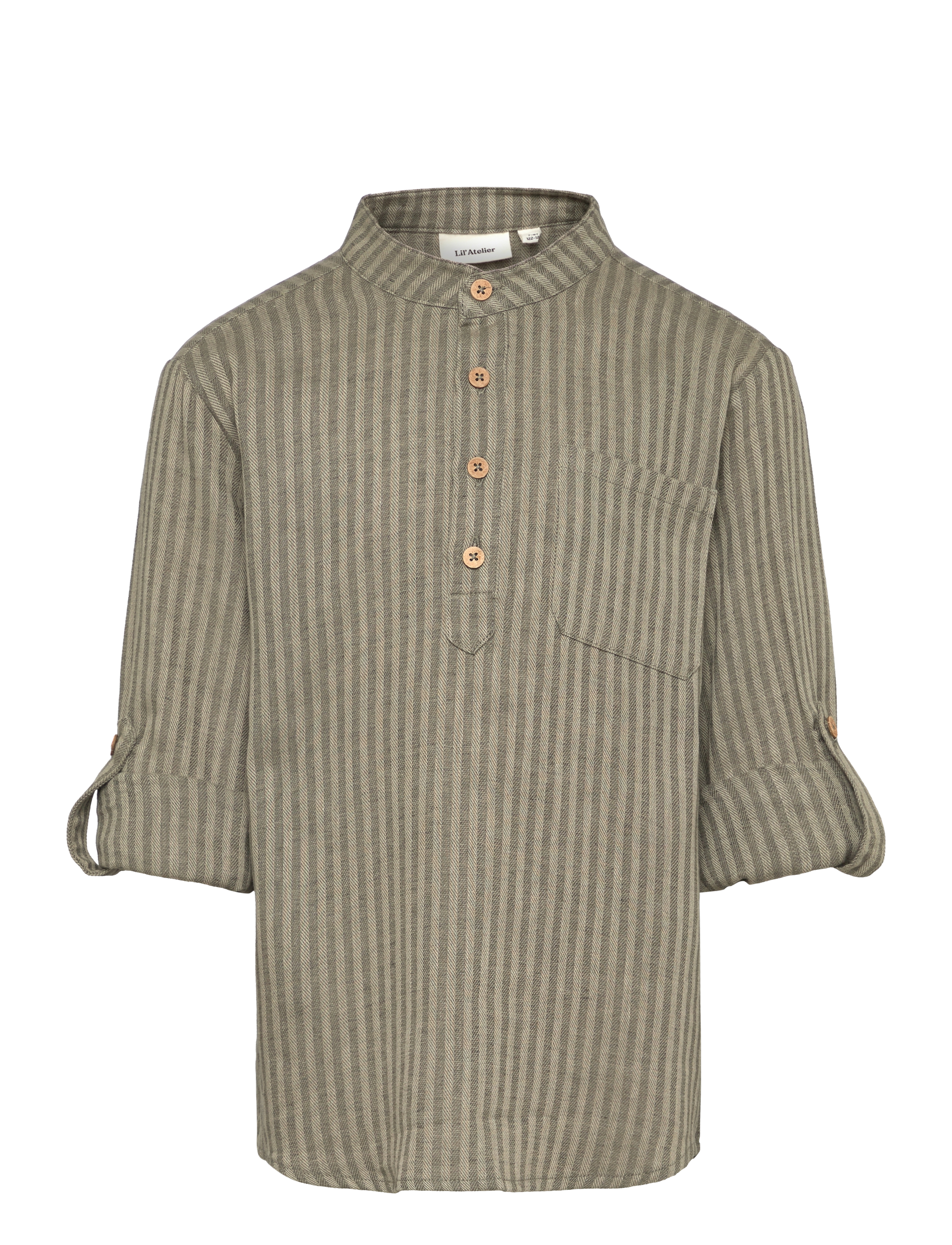Lil'Atelier - NMMLANU LS LOOSE SHIRT LIL - laurel oak - 2