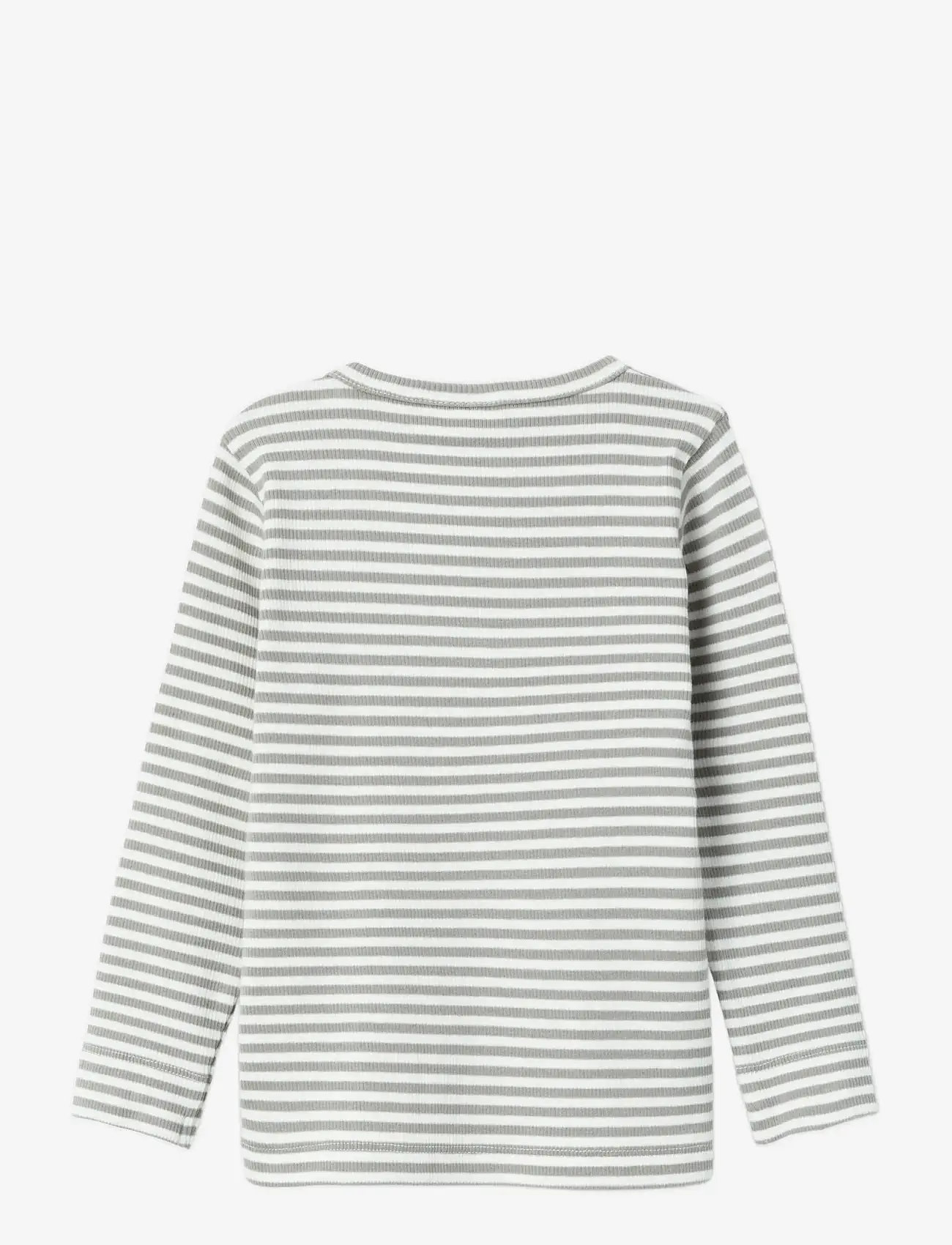 Lil'Atelier - NMMGAGO KRE LS SLIM TOP LIL NOOS - långärmade t-shirts - limestone - 2