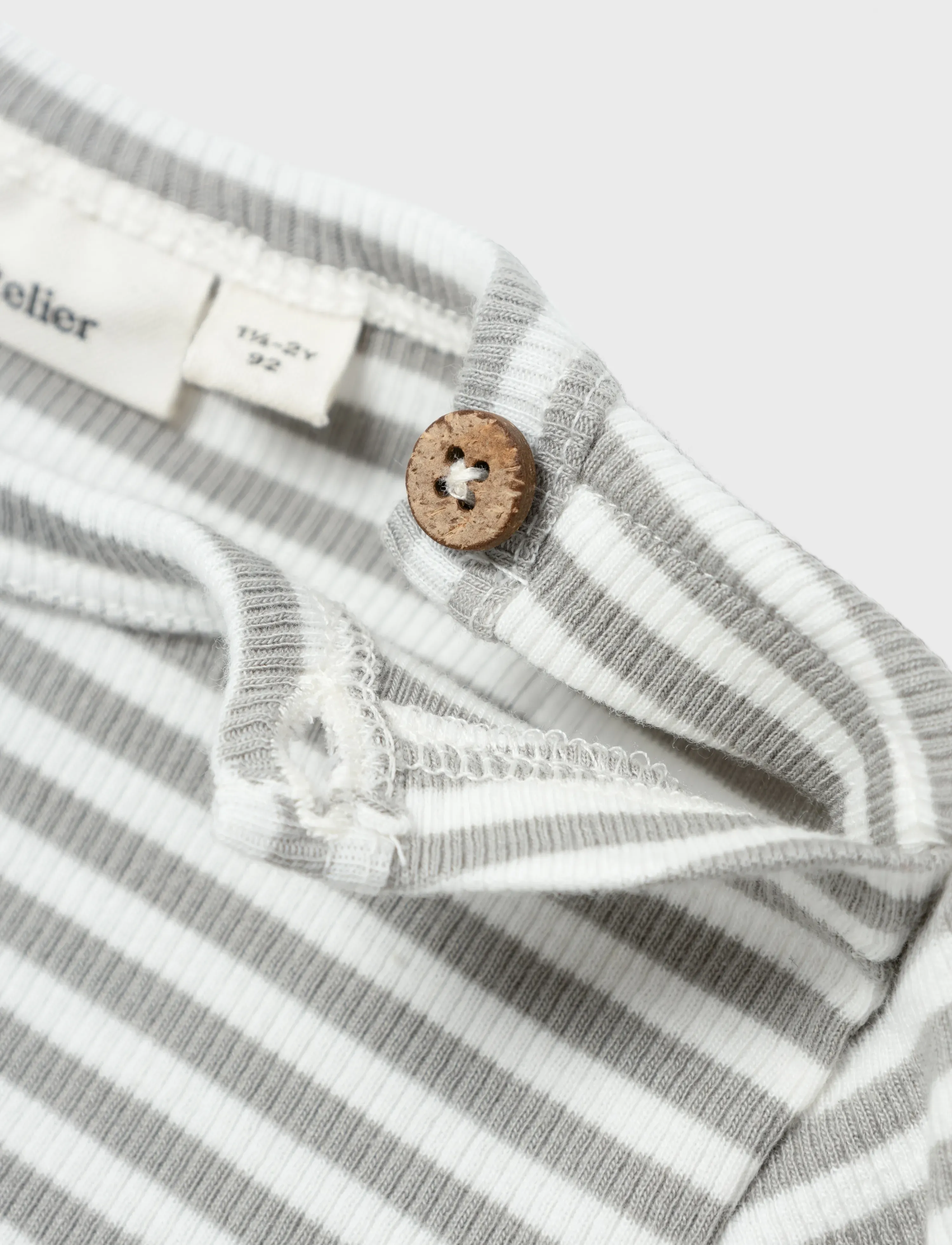 Lil'Atelier - NMMGAGO KRE LS SLIM TOP LIL NOOS - limestone - 4