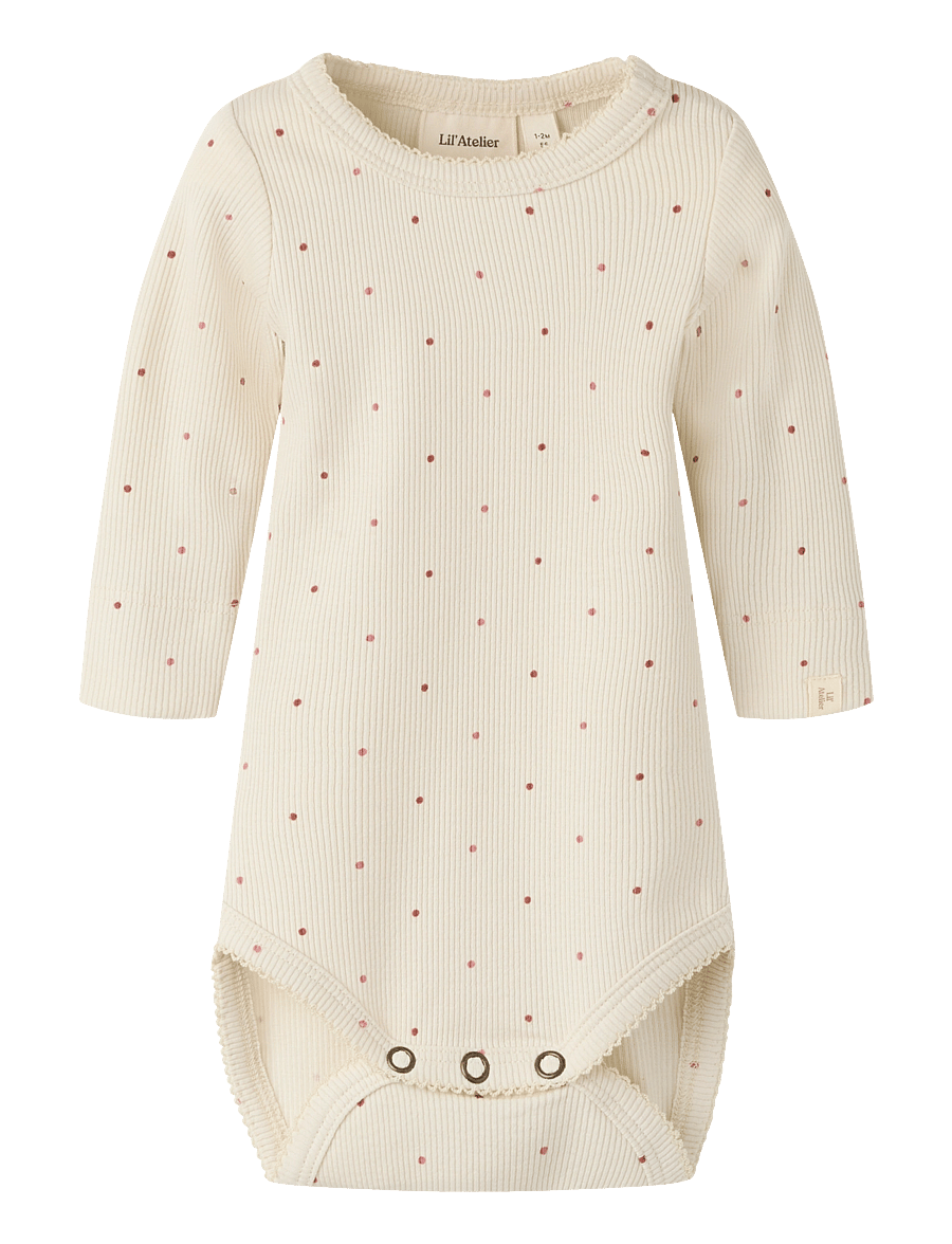 Lil'Atelier - NBFGAGO KOS LS SLIM BODY LIL - turtledove - 0