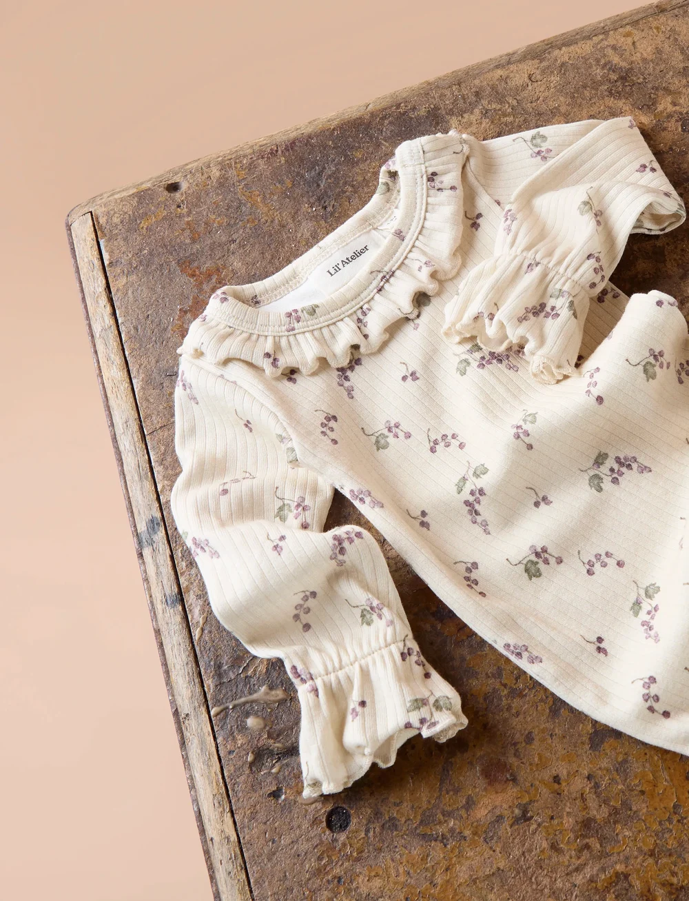 Lil'Atelier - NBFGIO BIA LS SLIM BODY LIL - langärmelige bodys - birch - 3