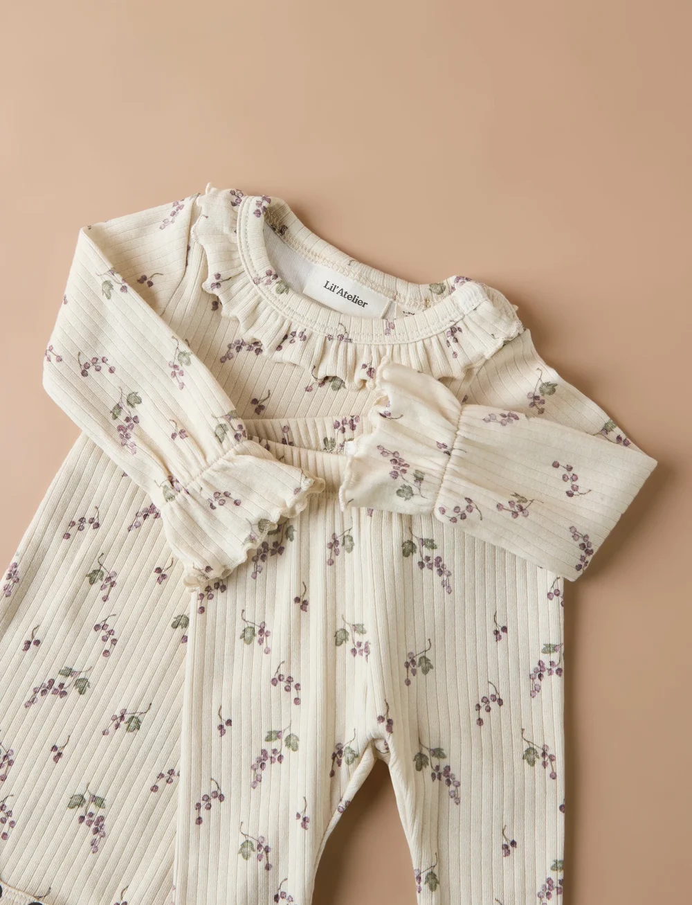 Lil'Atelier - NBFGIO BIA LS SLIM BODY LIL - langärmelige bodys - birch - 4