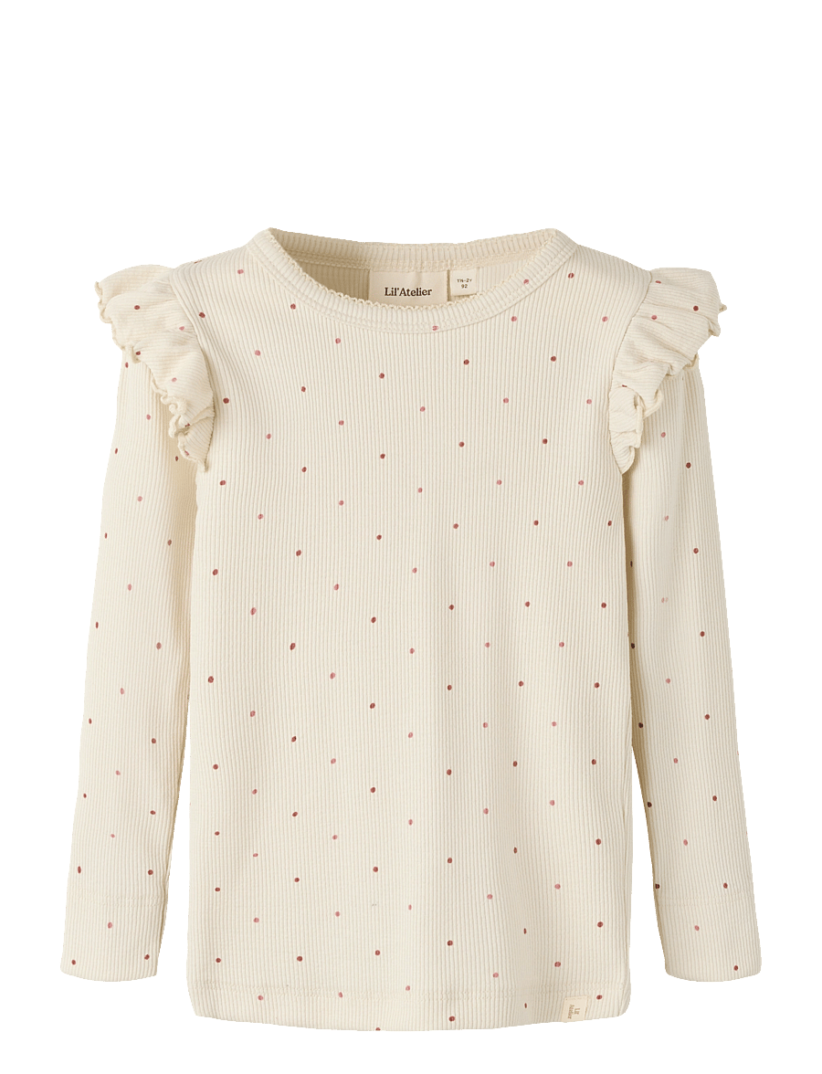 Lil'Atelier - NMFGAGO KUO LS SLIM TOP LIL - turtledove - 0