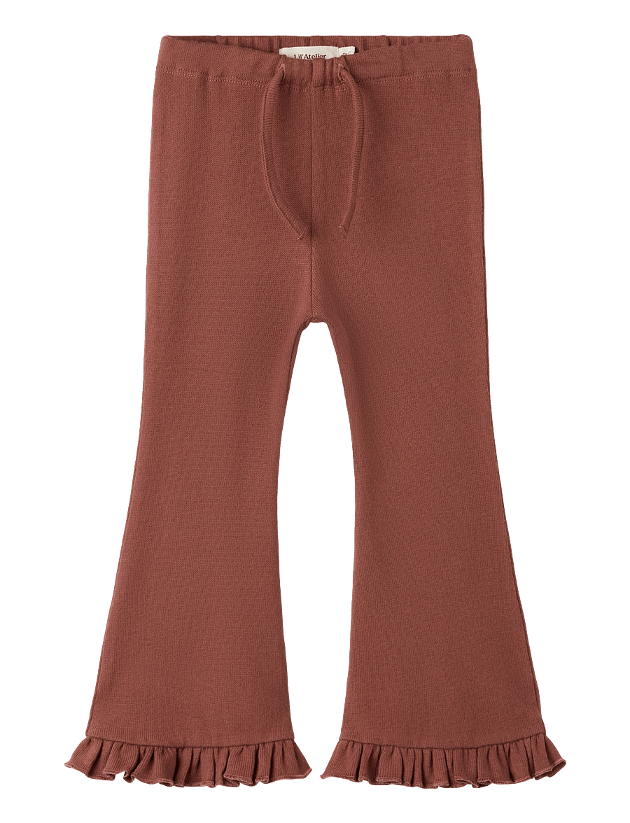 Lil'Atelier - NMFTHORO HAR BOOTCUT PANT LIL - babyhosen - mahogany - 0