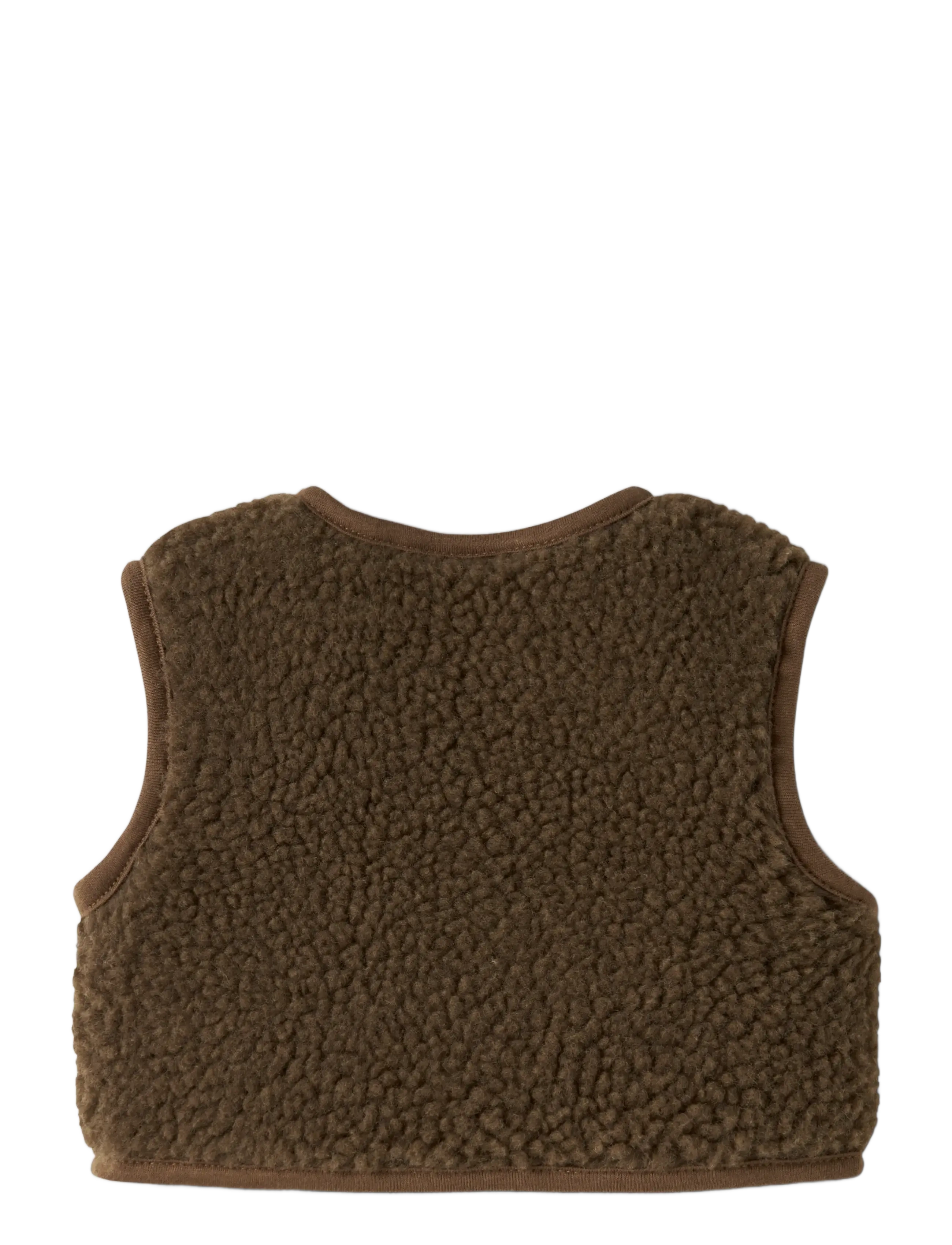 Lil'Atelier - NBNJONO RLX SHERPA VEST LIL - shop efter alder - teak - 1