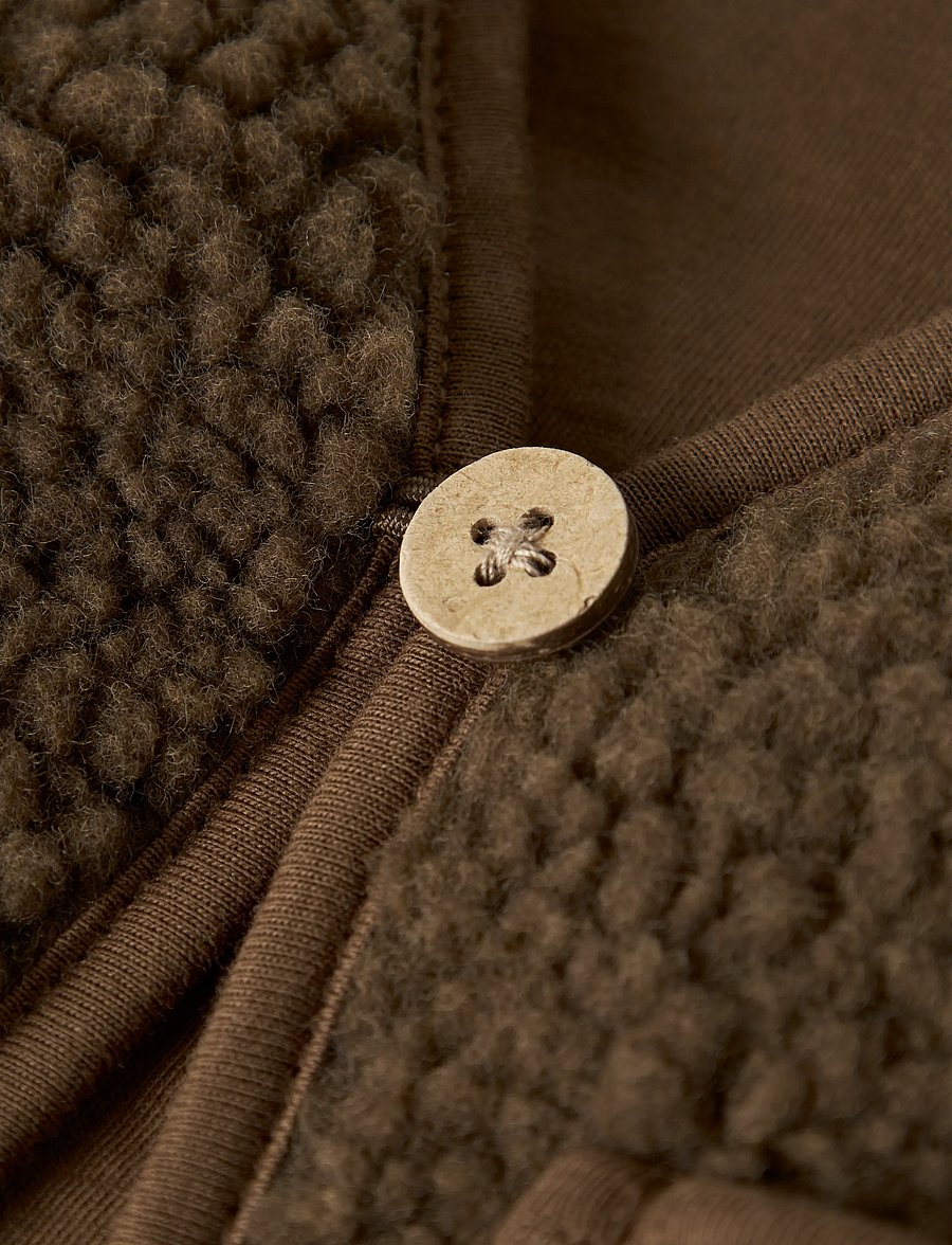 Lil'Atelier - NBNJONO RLX SHERPA VEST LIL - einkaufen nach alter von - teak - 2
