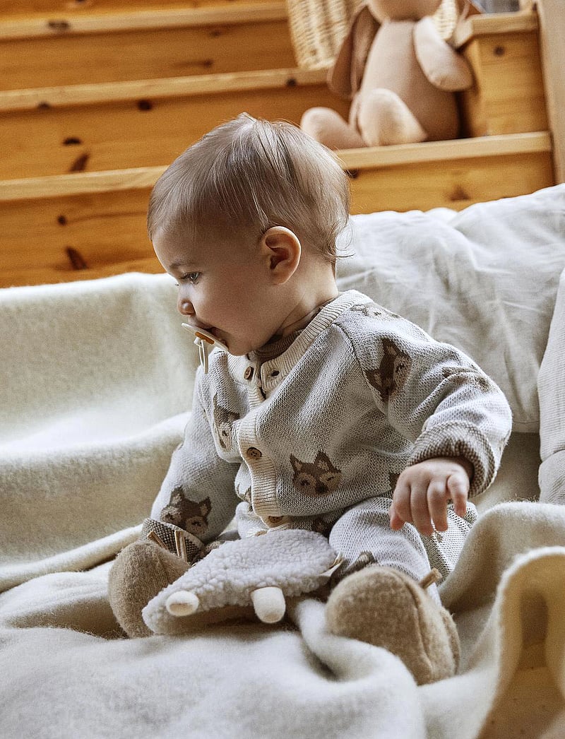 Lil'Atelier - NBMLAMOE LS KNIT CARD LIL - kardiganid - birch - 0