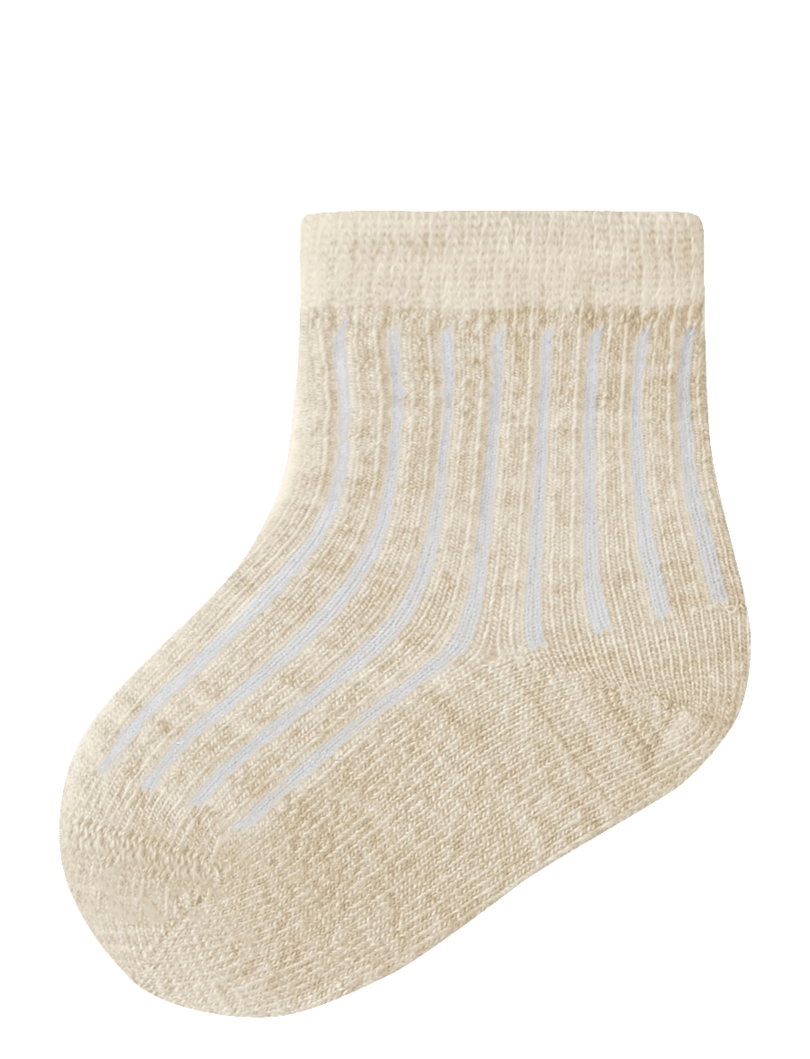 Lil'Atelier - NBNRAKEL NIL SOCK WO/PO LIL - strømper - turtledove - 0
