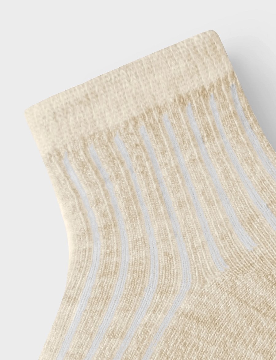 Lil'Atelier - NBNRAKEL NIL SOCK WO/PO LIL - strømper - turtledove - 1