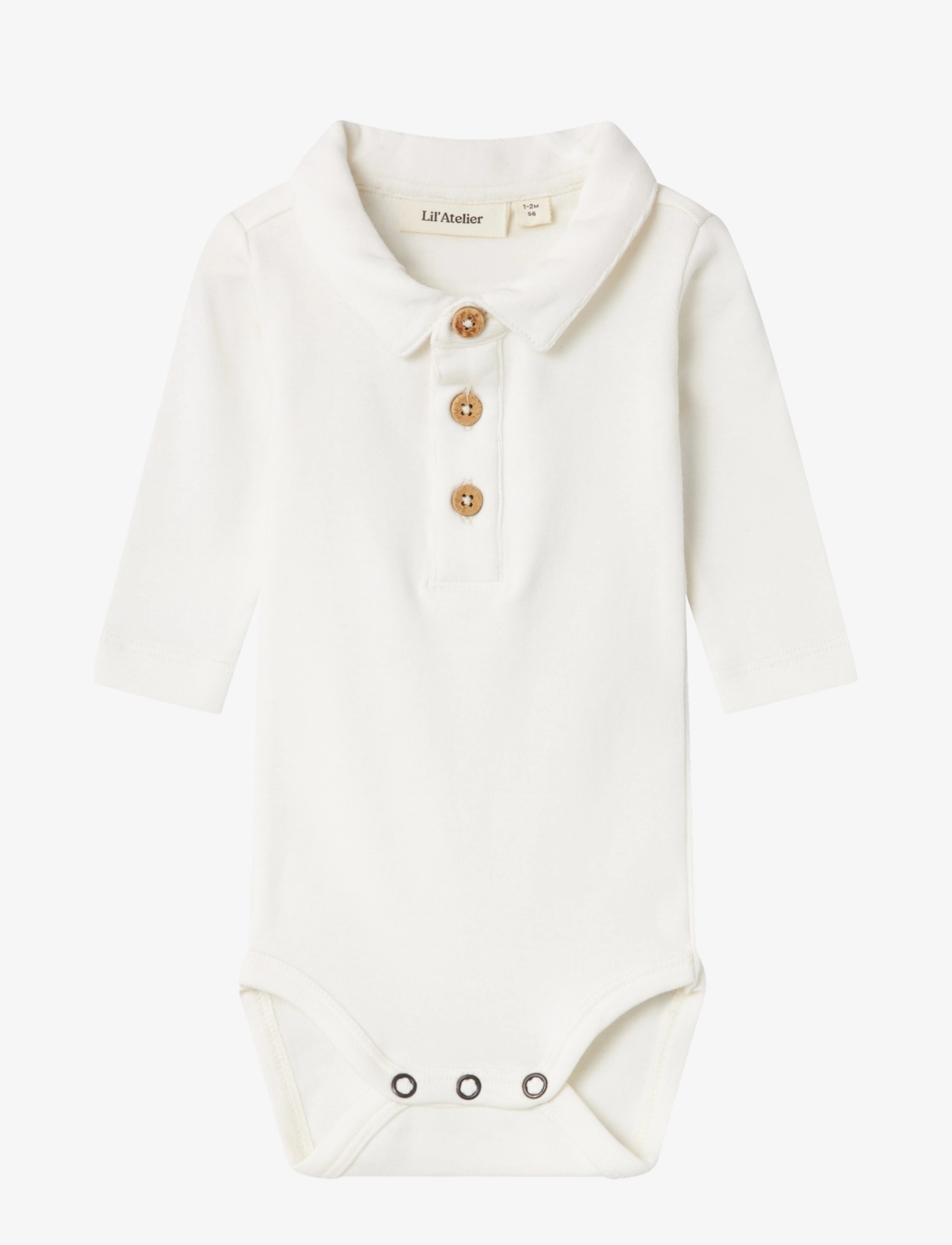 Lil'Atelier NBMFUNDO LS SLIM BODY LIL - Riided - COCONUT MILK / white