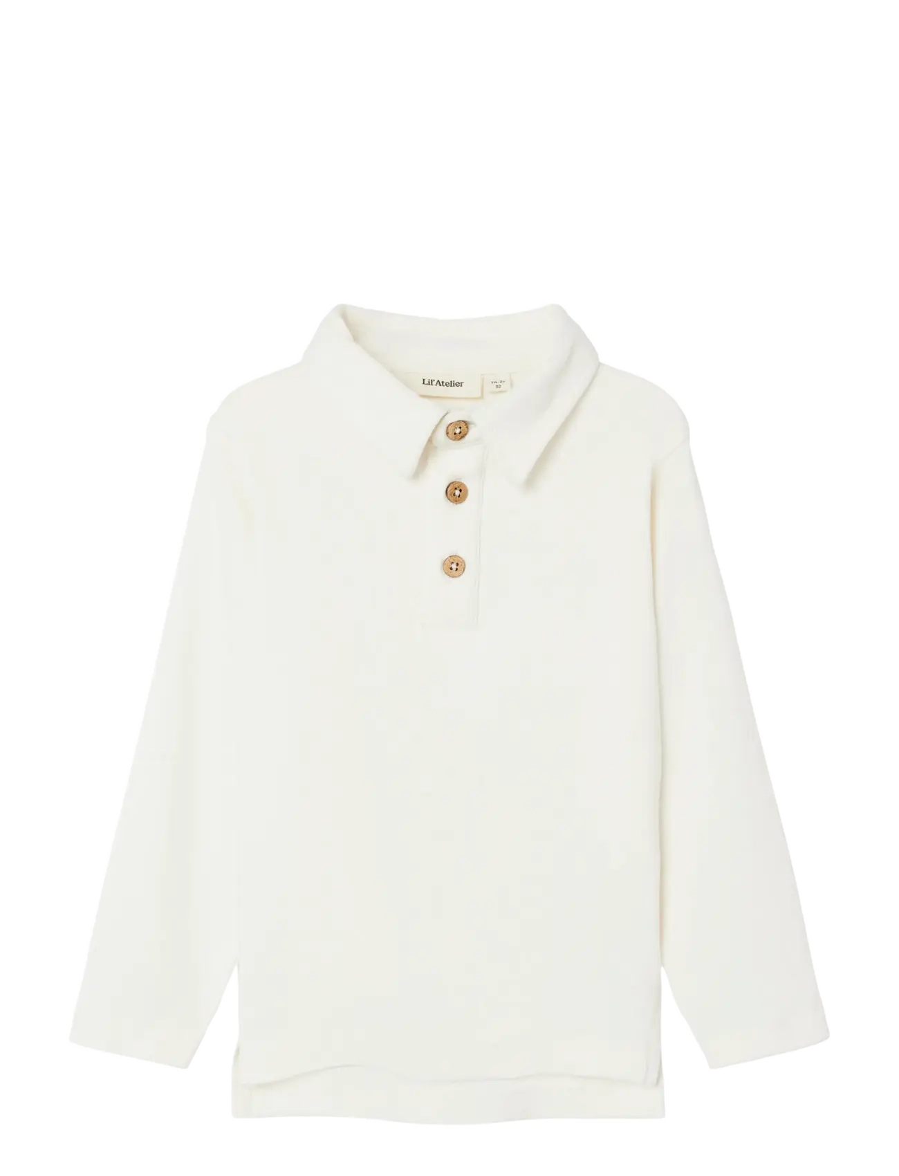 Lil'Atelier - NMMFUNDO LS SLIM TOP LIL - pikkade varrukatega polod - coconut milk - 0