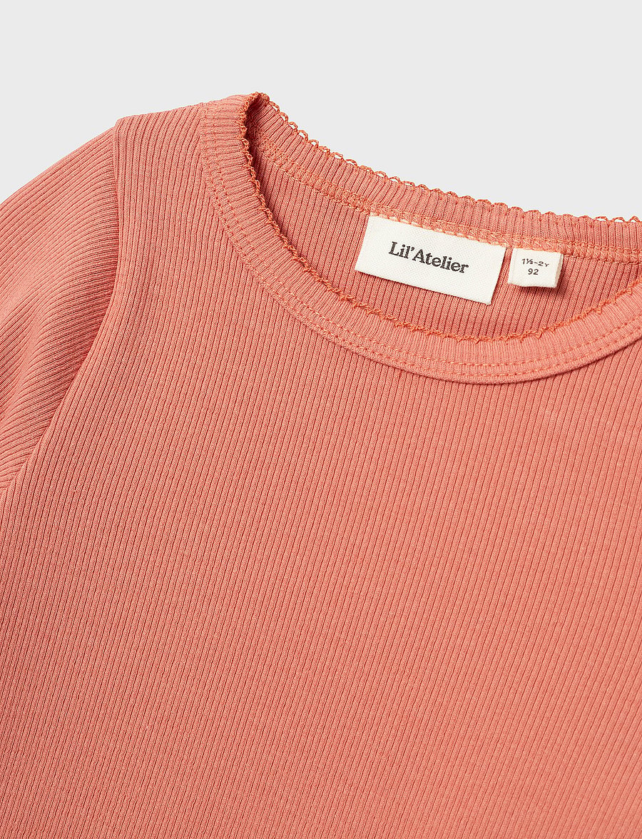 Lil'Atelier - NMFGAGO KIN LS SLIM TOP LIL - canyon clay - 2