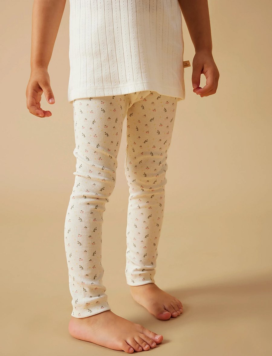 Lil'Atelier - NMFGAGO SLIM LEGGING LIL NOOS - leggings - coconut milk - 0