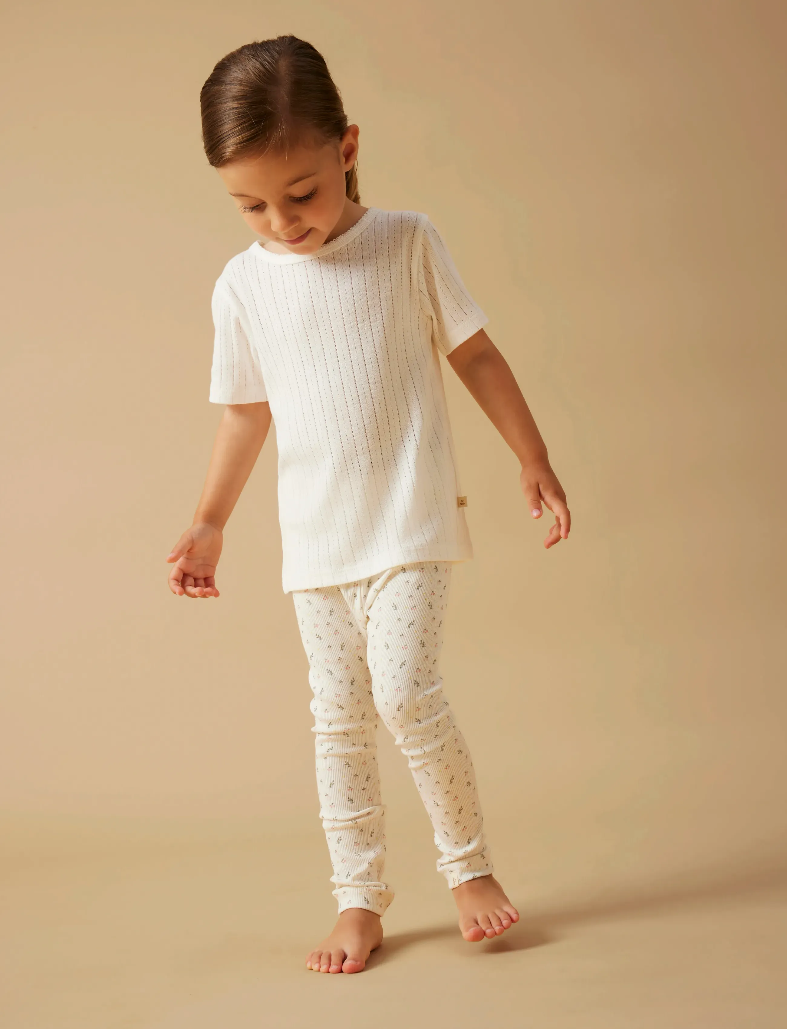 Lil'Atelier - NMFGAGO SLIM LEGGING LIL NOOS - leggings - coconut milk - 3