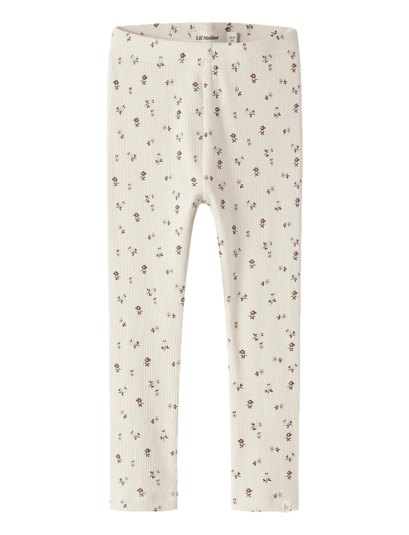 Lil'Atelier - NMFGAGO SLIM LEGGING LIL NOOS - leggingsit - turtledove - 0