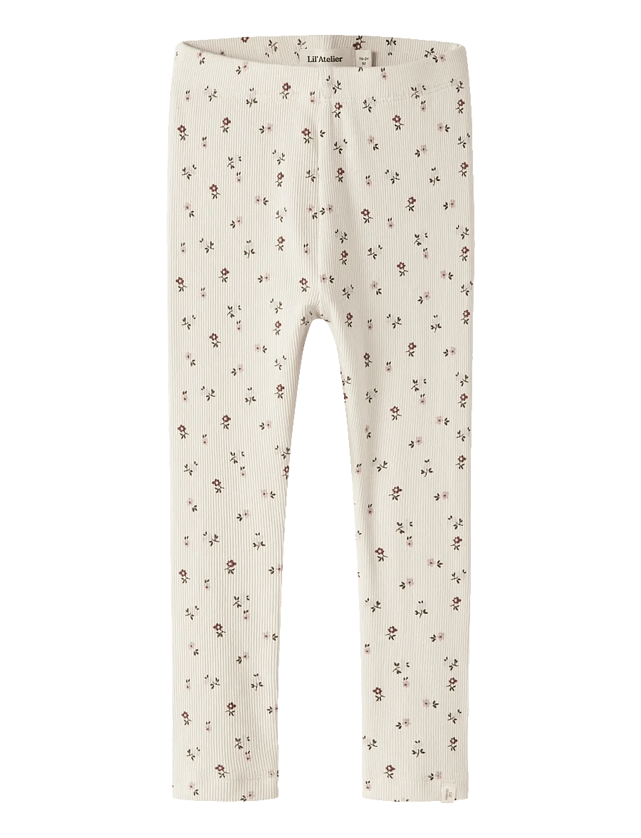 Lil'Atelier - NMFGAGO SLIM LEGGING LIL NOOS - leggings - turtledove - 0