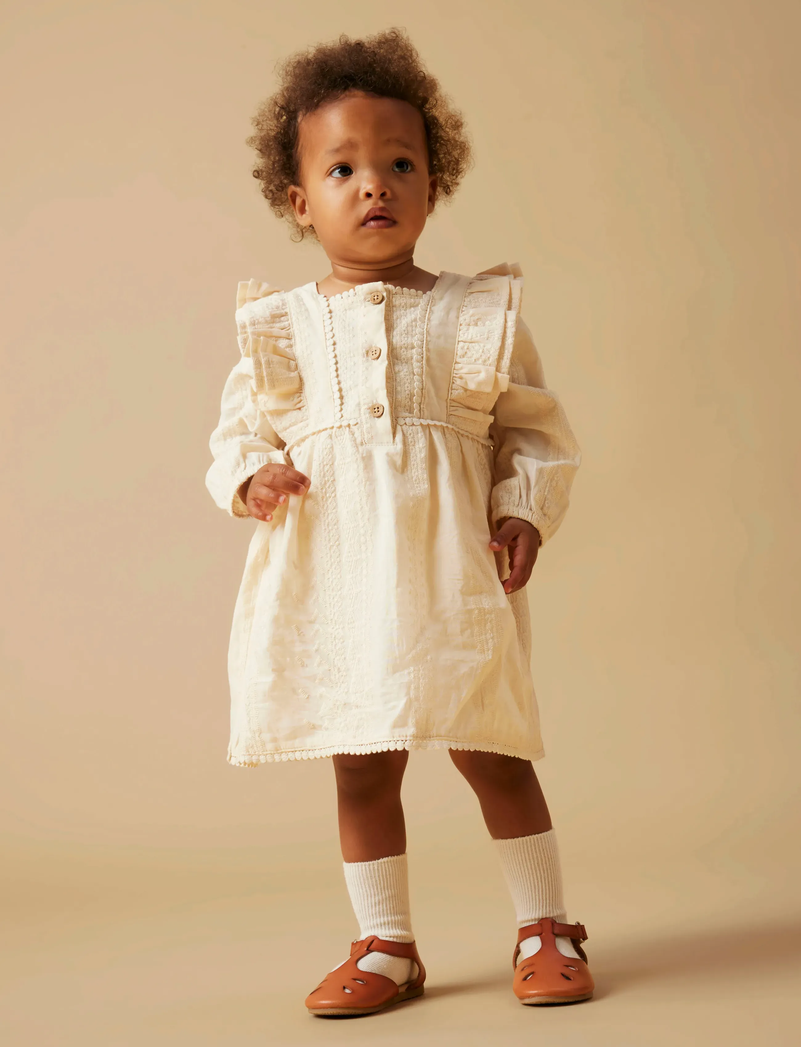 Lil'Atelier - NBFROSO LS BODY DRESS LIL - turtledove - 5