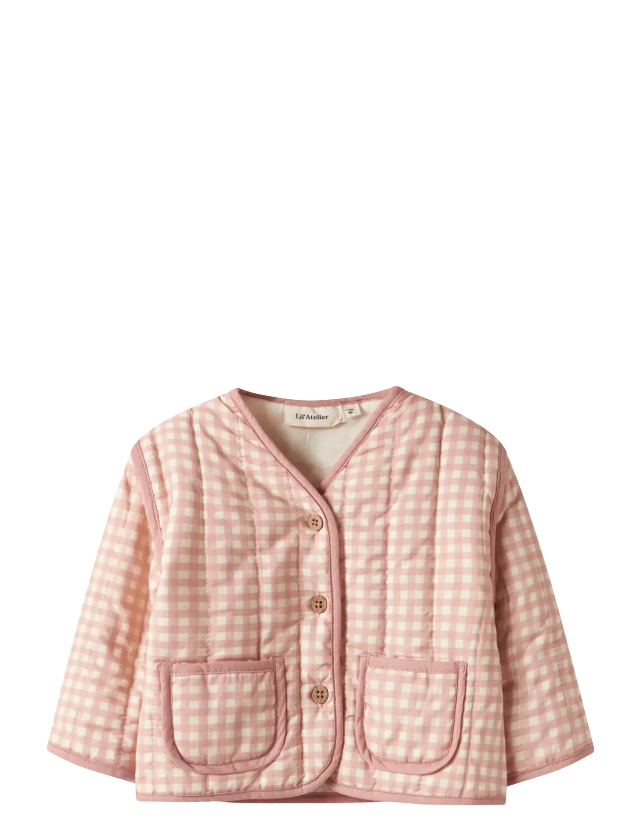 Lil'Atelier Nbflarose Ls Quilt Jacket Lil, 74, Pink, Jakker & Frakker > Quiltede Jakker, Børn