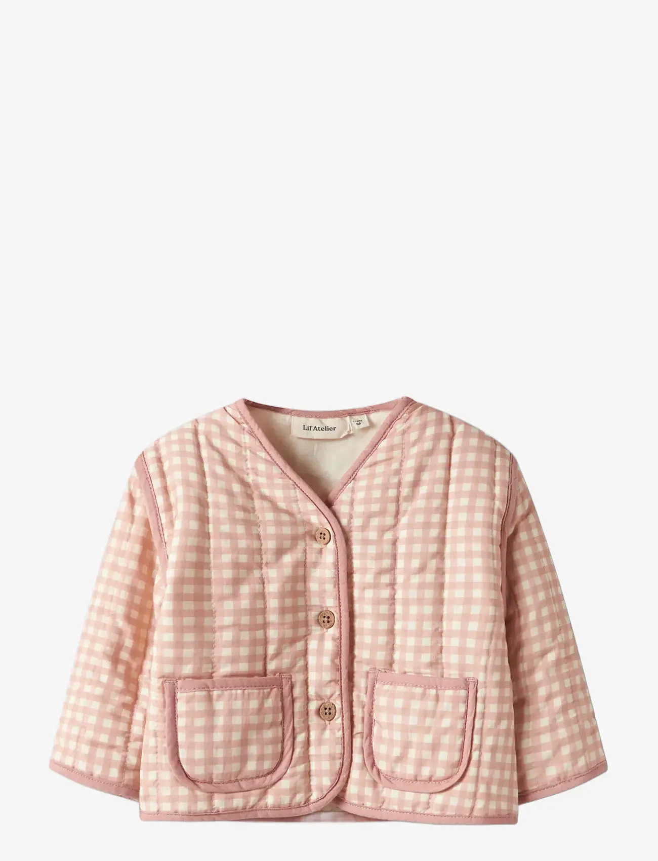 Lil'Atelier - NBFLAROSE LS QUILT JACKET LIL - dygsniuotosios striukės - cameo rose - 2