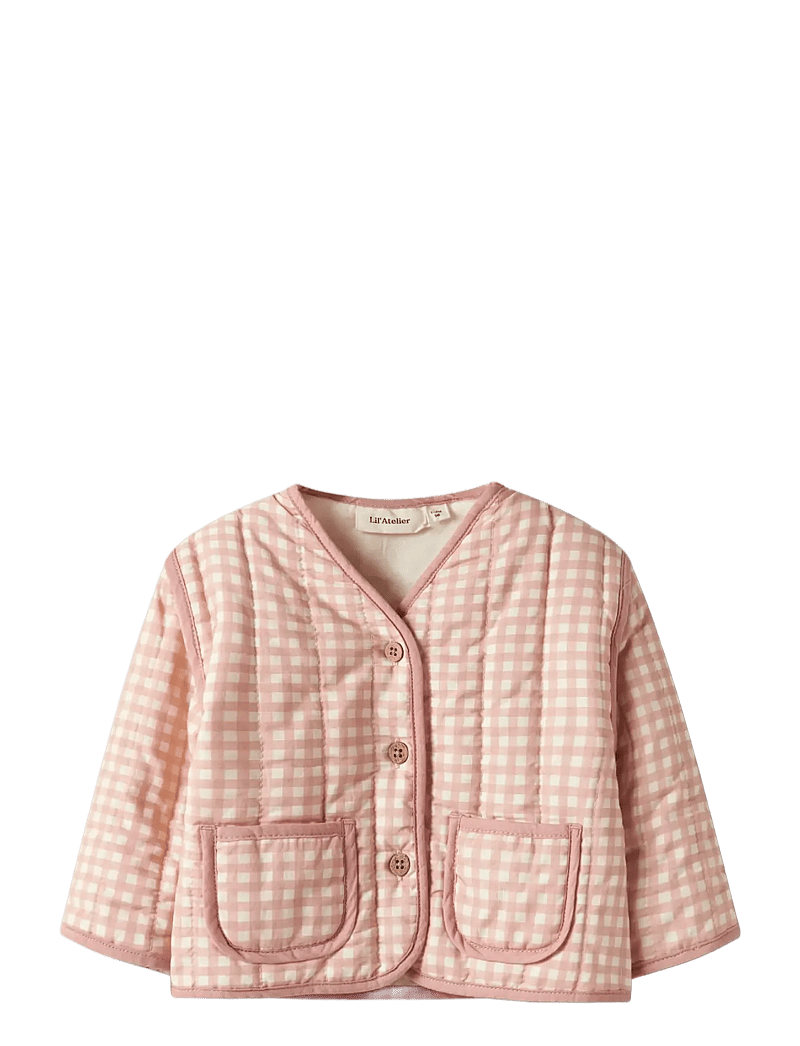 Lil'Atelier - NBFLAROSE LS QUILT JACKET LIL - dygsniuotosios striukės - cameo rose - 2