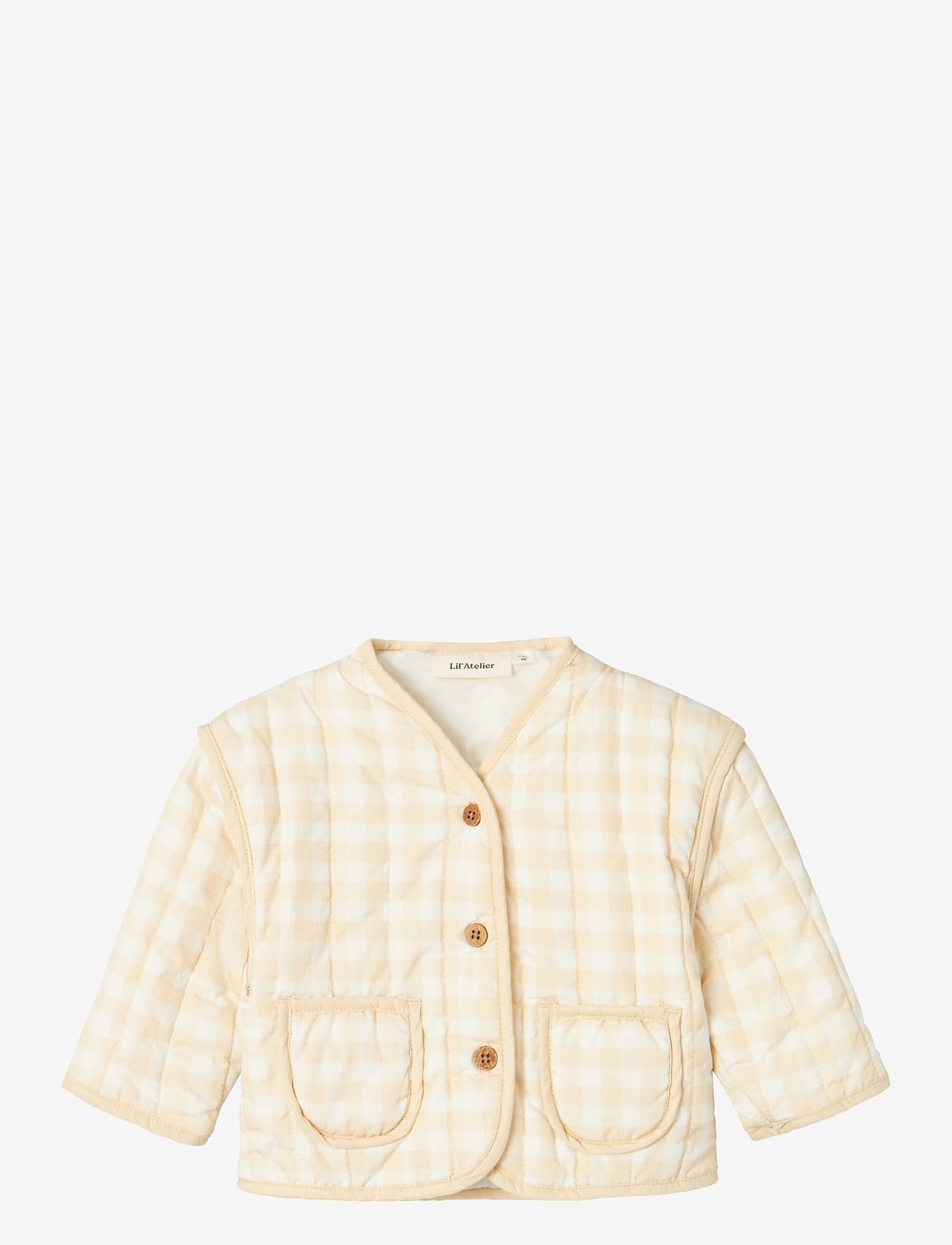 Lil'Atelier - NBFLAROSE LS QUILT JACKET LIL - quiltede jakker - coconut milk - 0