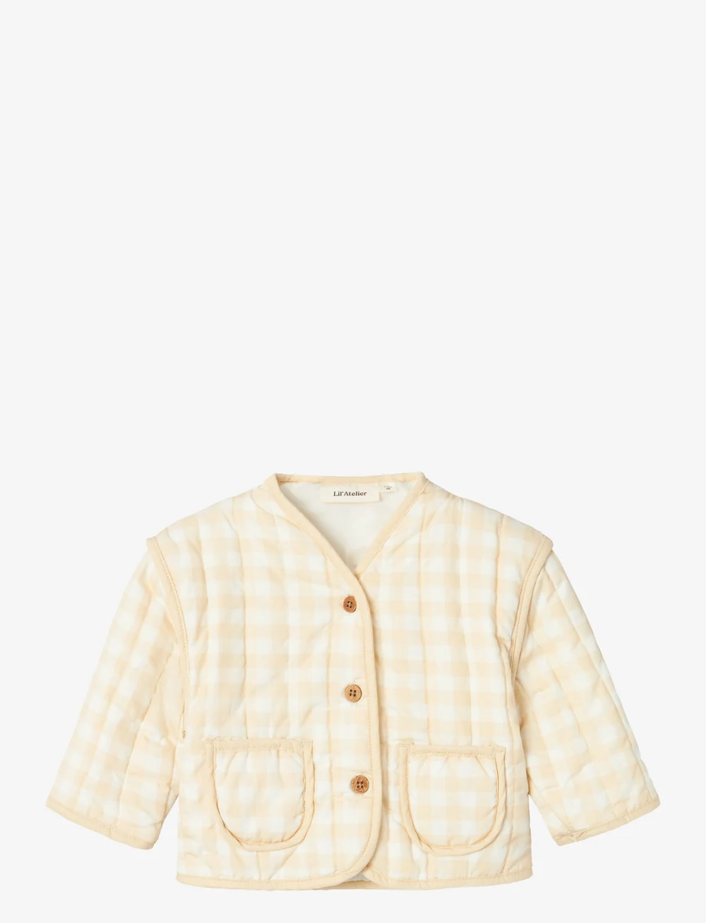 Lil'Atelier - NBFLAROSE LS QUILT JACKET LIL - steppjacken - coconut milk - 0