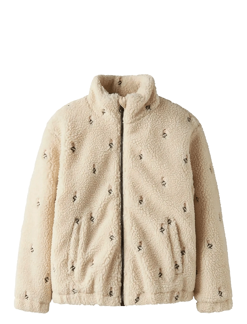 Lil'Atelier - NMFNALO LOOSE JACKET LIL - fleecejakker - bleached sand - 1