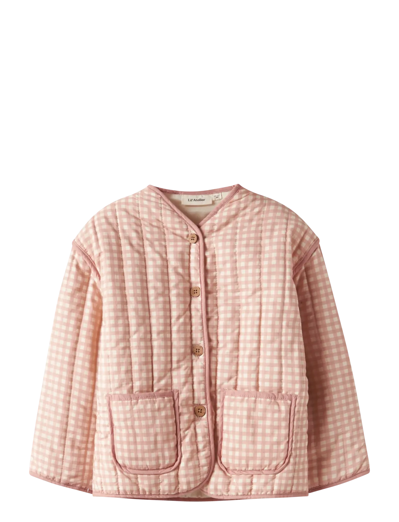 Lil'Atelier Nmflarose Ls Quilt Jacket Lil, 98, Pink, Jakker & Frakker > Quiltede Jakker, Børn