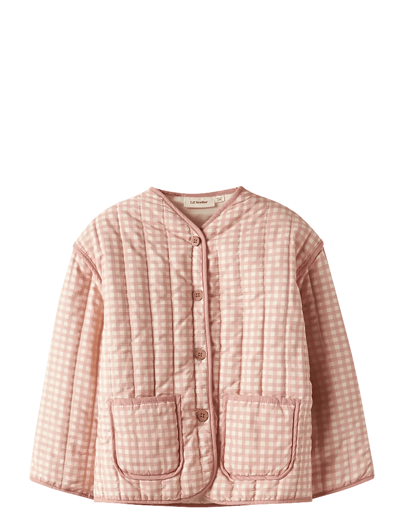 Lil'Atelier - NMFLAROSE LS QUILT JACKET LIL - stepētas virsjakas - cameo rose - 0