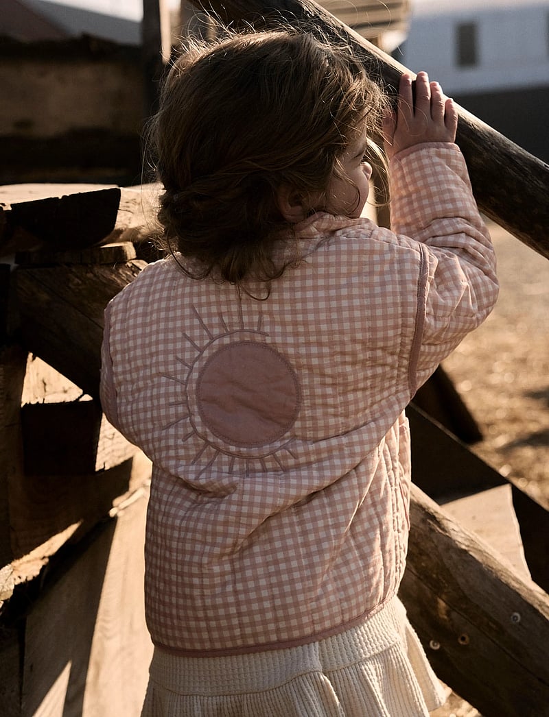 Lil'Atelier - NMFLAROSE LS QUILT JACKET LIL - stepētas virsjakas - cameo rose - 3