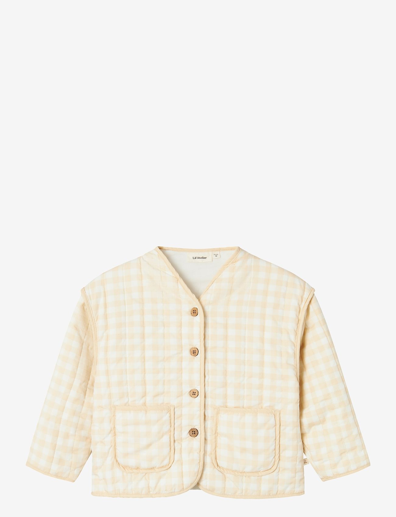 Lil'Atelier - NMFLAROSE LS QUILT JACKET LIL - efterårsjakker - coconut milk - 0