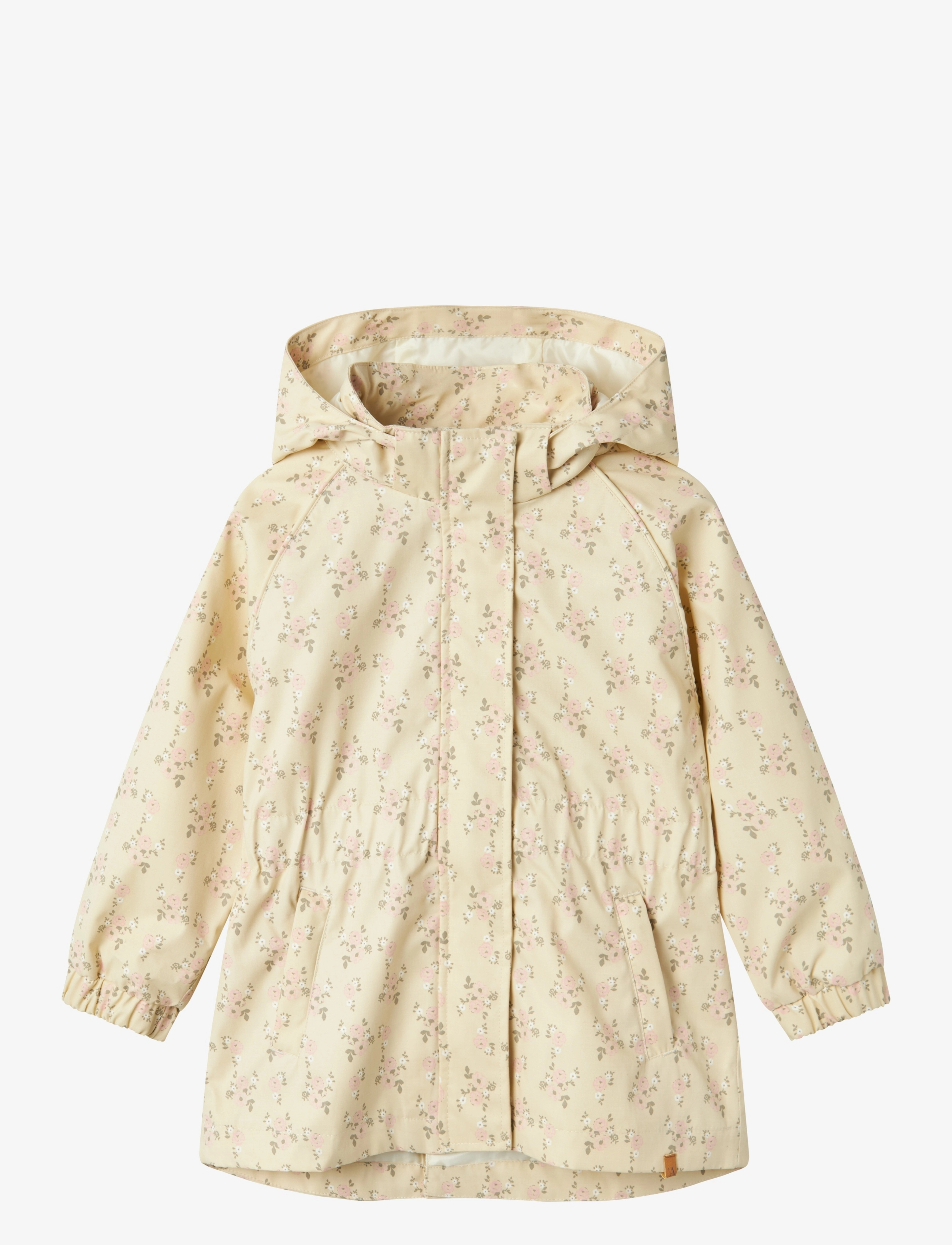Lil'Atelier NMFGERDA LONG JACKET AOP FO LIL - Õueriided - BLEACHED SAND / cream