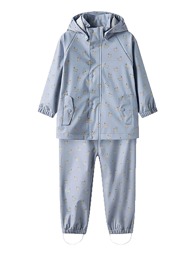 Nmfladry10 Rain Set Aop Fo Lil - RegnsæT