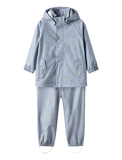Nmfladry10 Rain Set Aop Fo Lil - RegnsæT