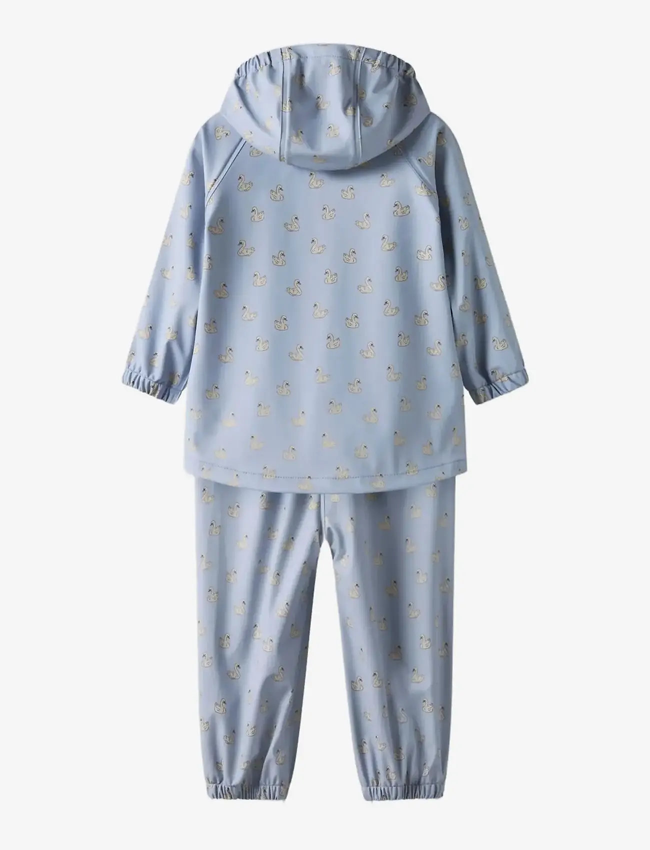Lil'Atelier - NMFLADRY10 RAIN SET AOP FO LIL - regnställ - zen blue - 1