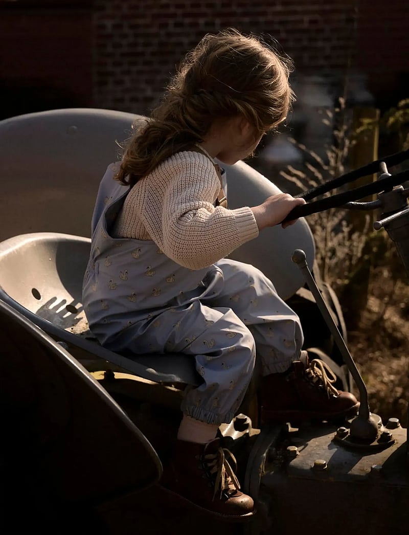 Lil'Atelier - NMFLADRY10 RAIN SET AOP FO LIL - regnställ - zen blue - 3