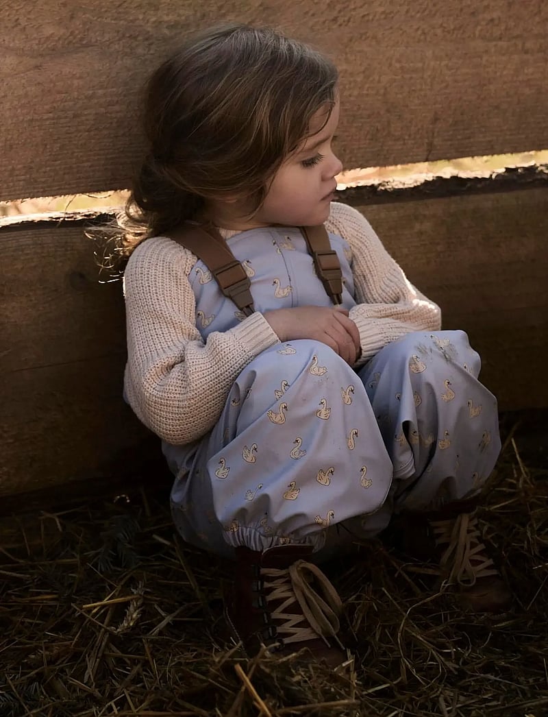 Lil'Atelier - NMFLADRY10 RAIN SET AOP FO LIL - regnställ - zen blue - 4